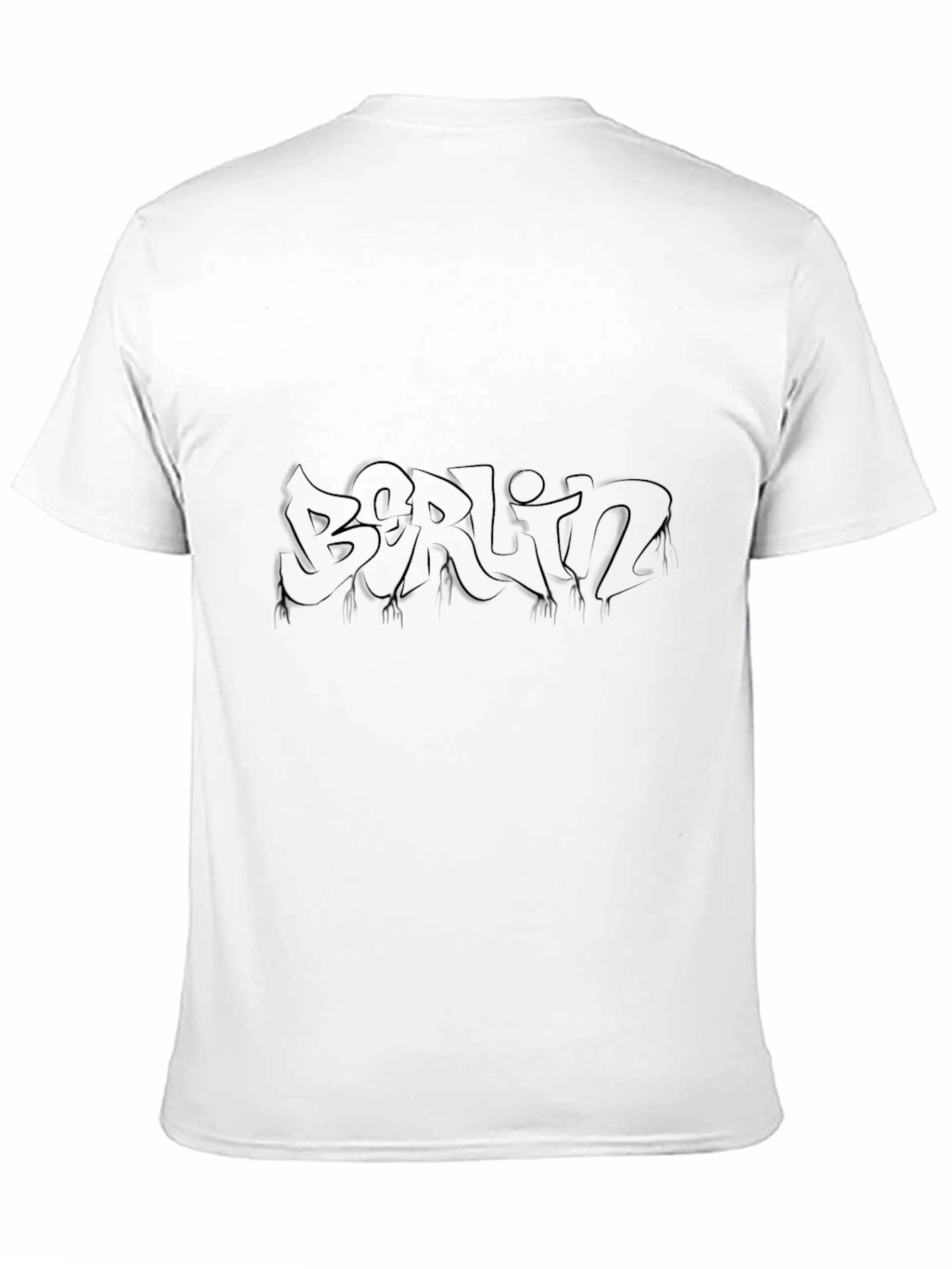 Berlin Graffiti Style Black T-Shirt