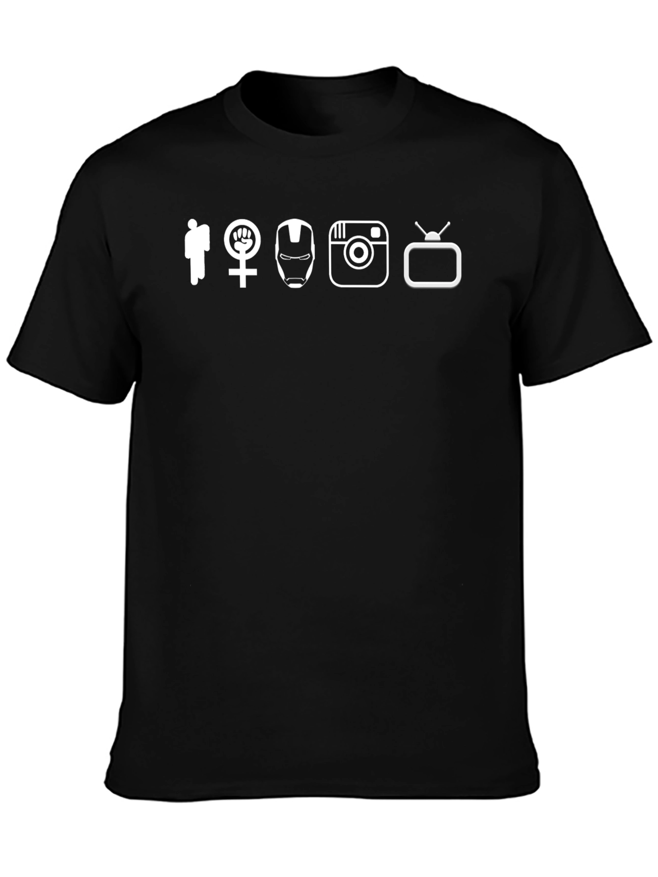 Graphic Tee: Man Woman Iron Man Insta TV