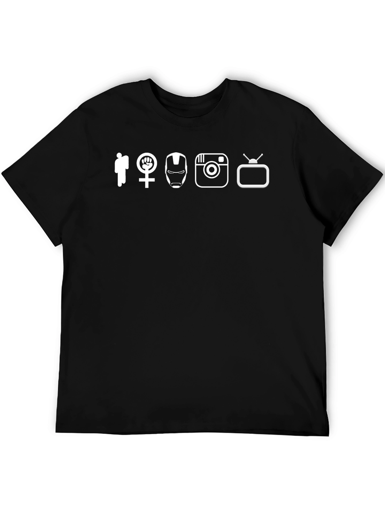 Graphic Tee: Man Woman Iron Man Insta TV