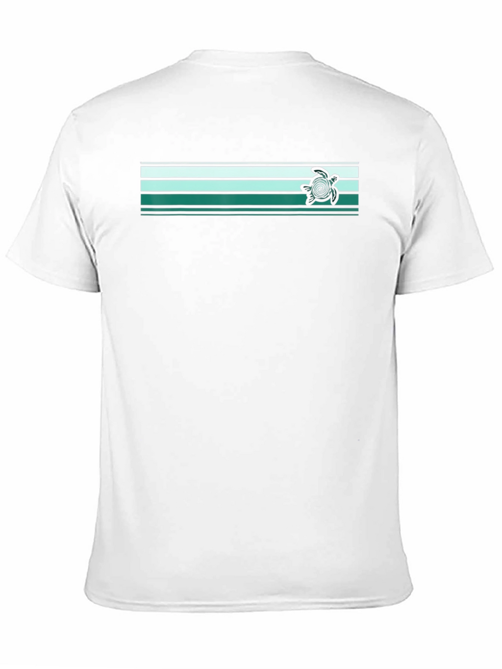 Striped Turtle Graphic Tee - Relaxed Fit
