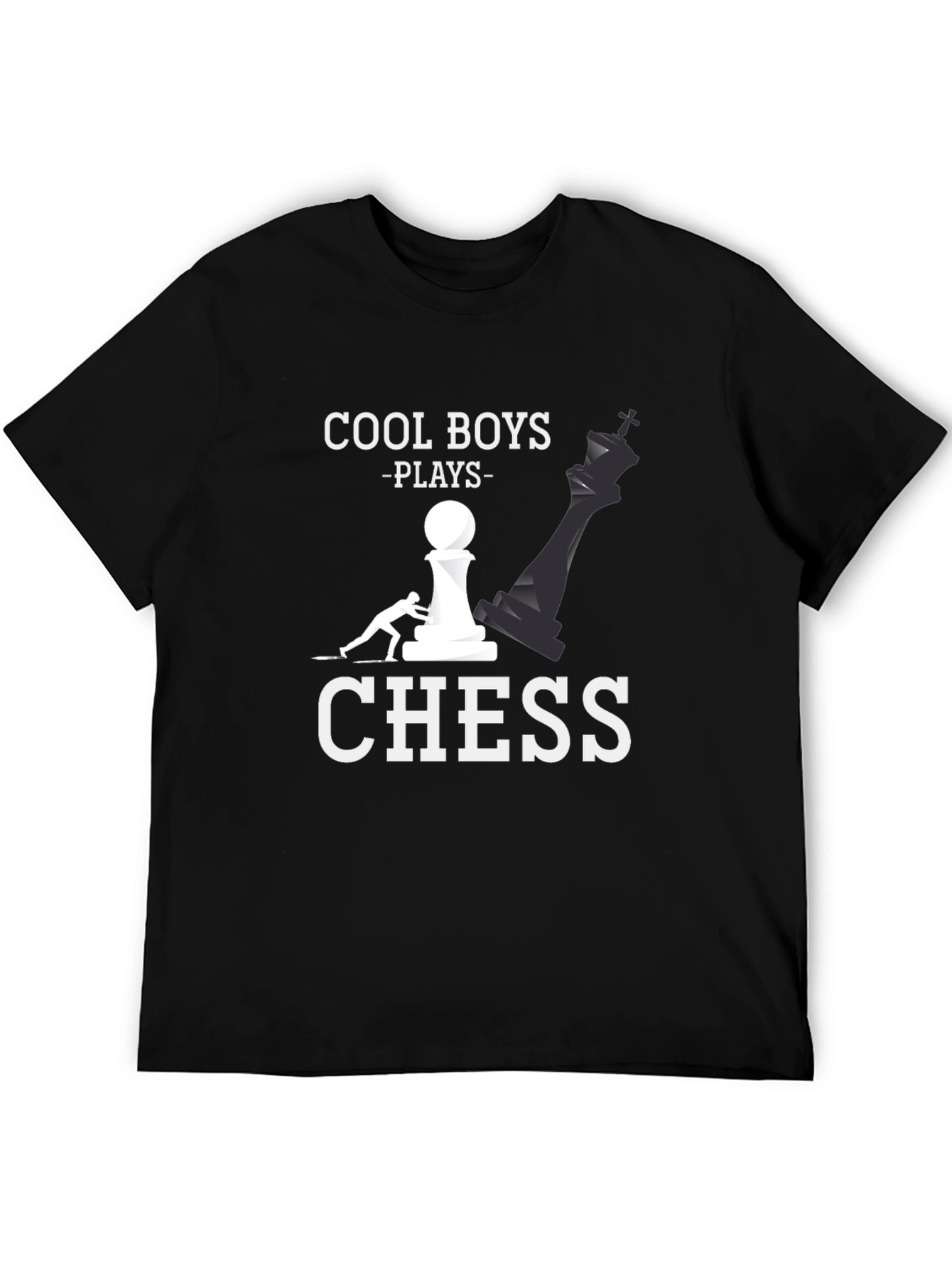 Cool Boys Play Chess T-Shirt - Graphic Tee for Chess Lovers