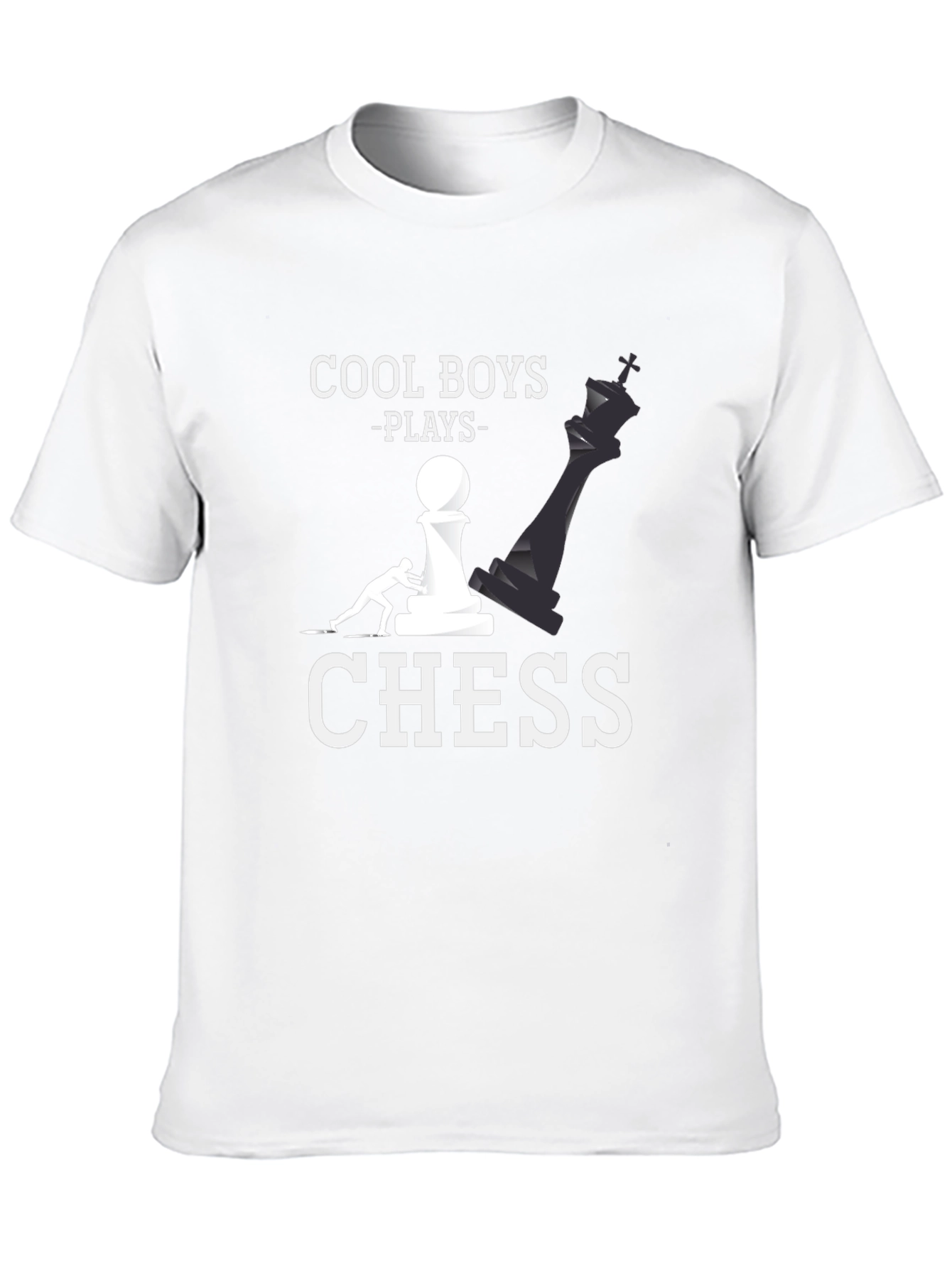 Cool Boys Play Chess T-Shirt - Graphic Tee for Chess Lovers
