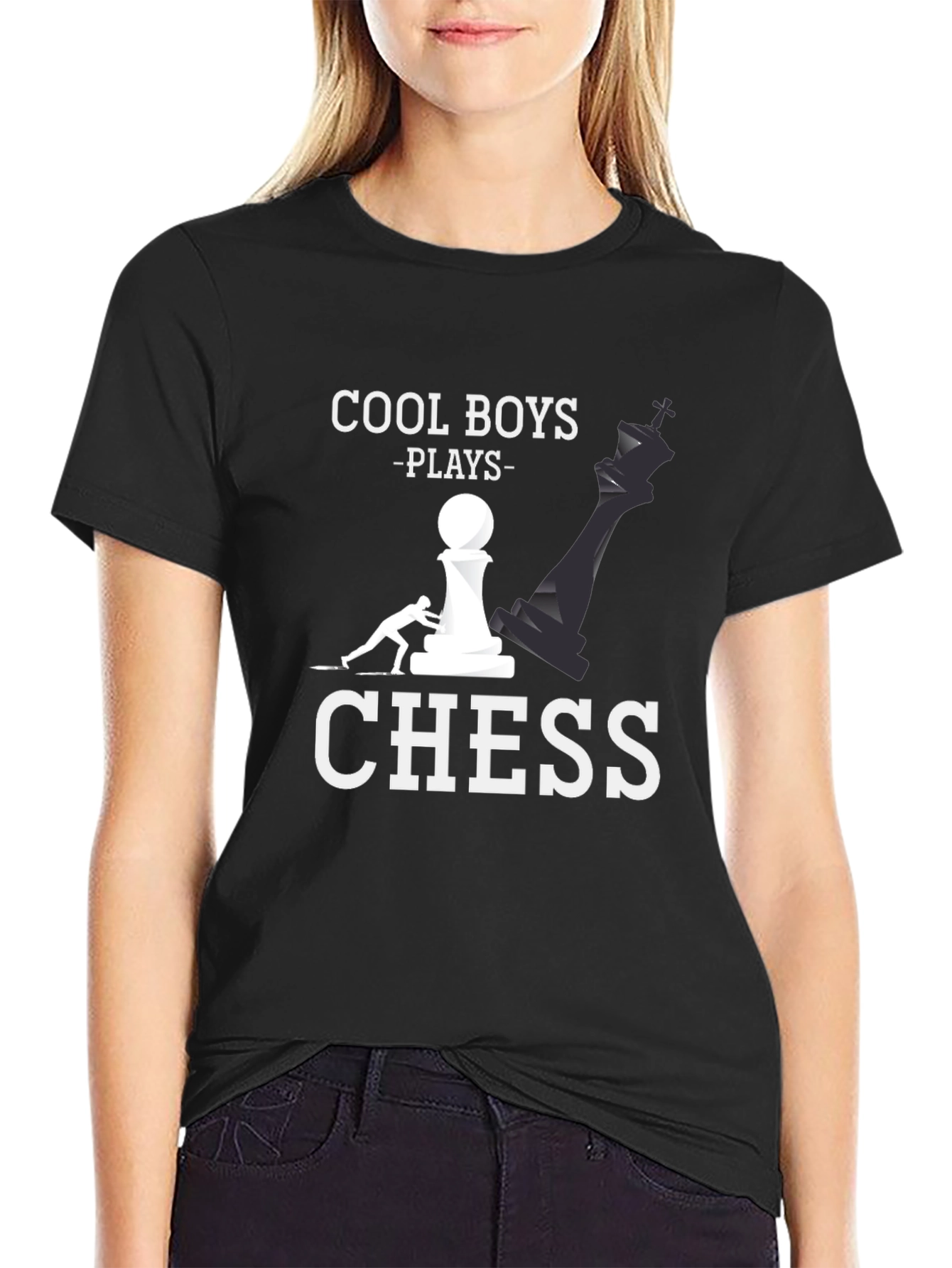 Cool Boys Play Chess T-Shirt - Graphic Tee for Chess Lovers