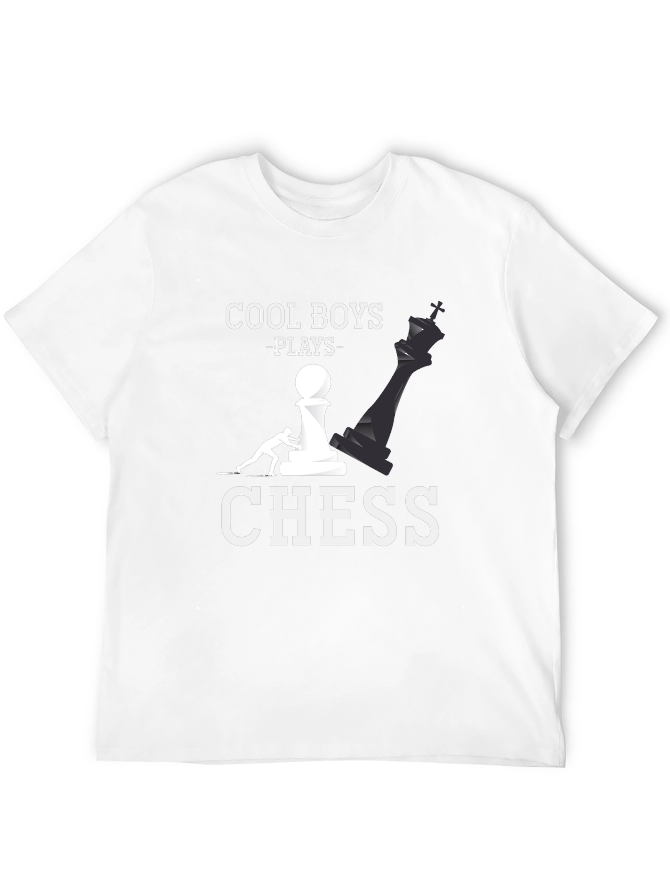 Cool Boys Play Chess T-Shirt - Graphic Tee for Chess Lovers