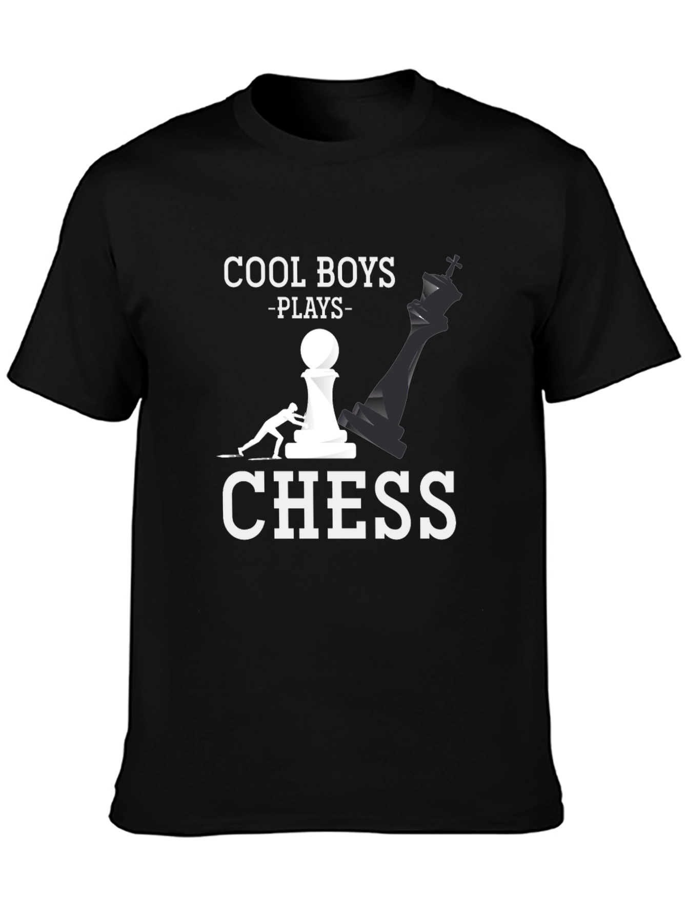 Cool Boys Play Chess T-Shirt - Graphic Tee for Chess Lovers