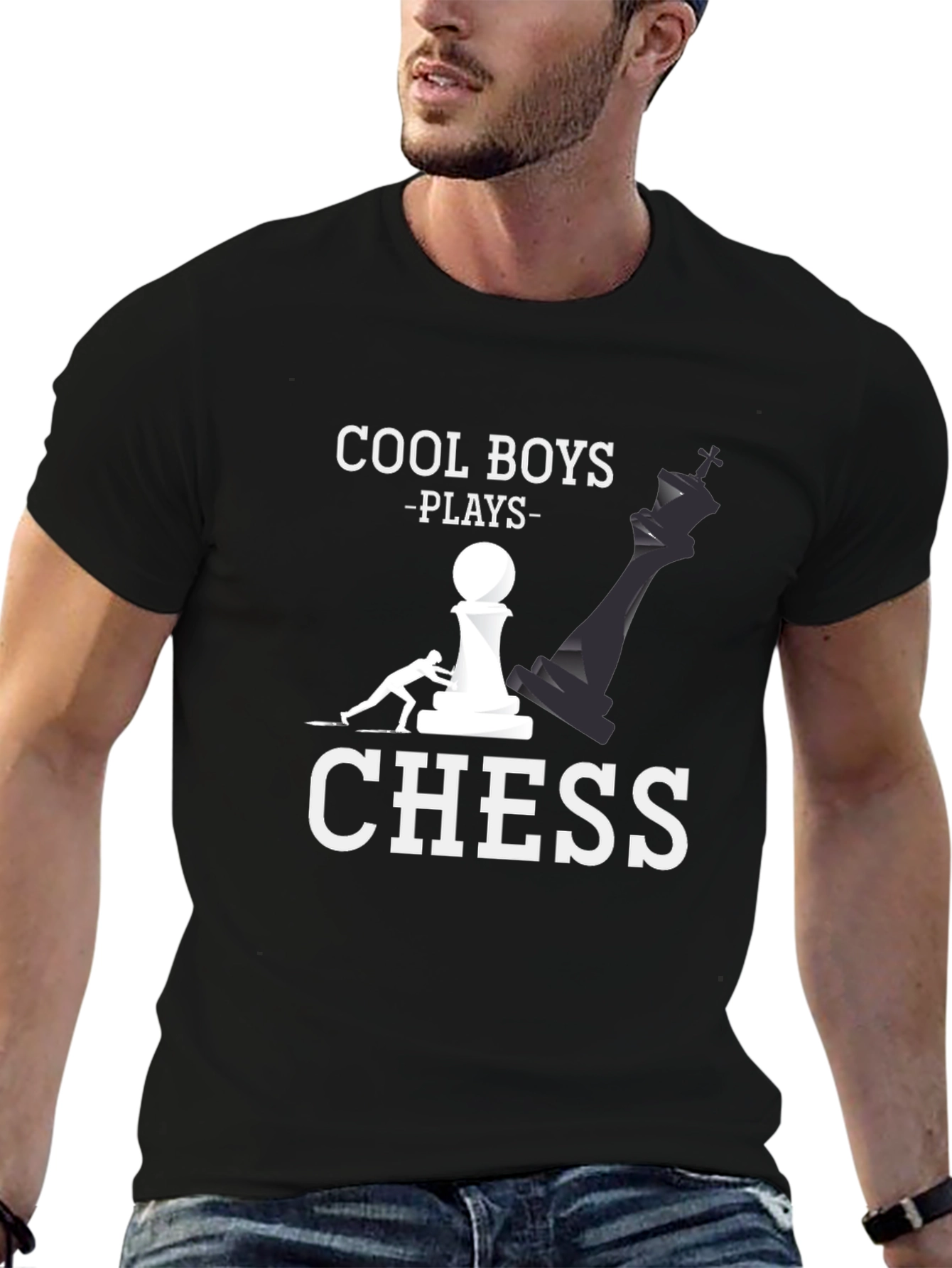 Cool Boys Play Chess T-Shirt - Graphic Tee for Chess Lovers