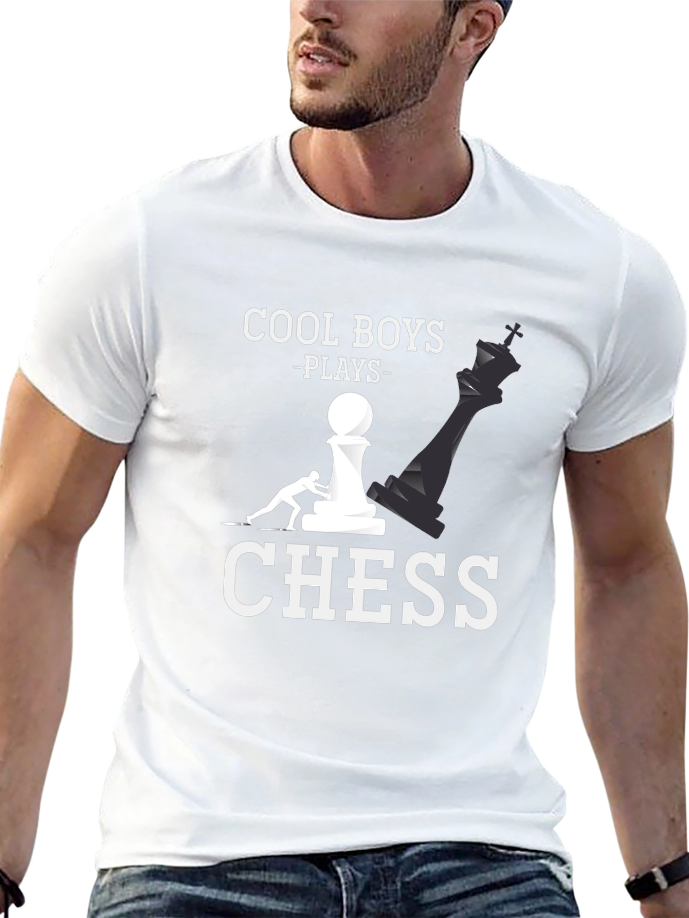 Cool Boys Play Chess T-Shirt - Graphic Tee for Chess Lovers