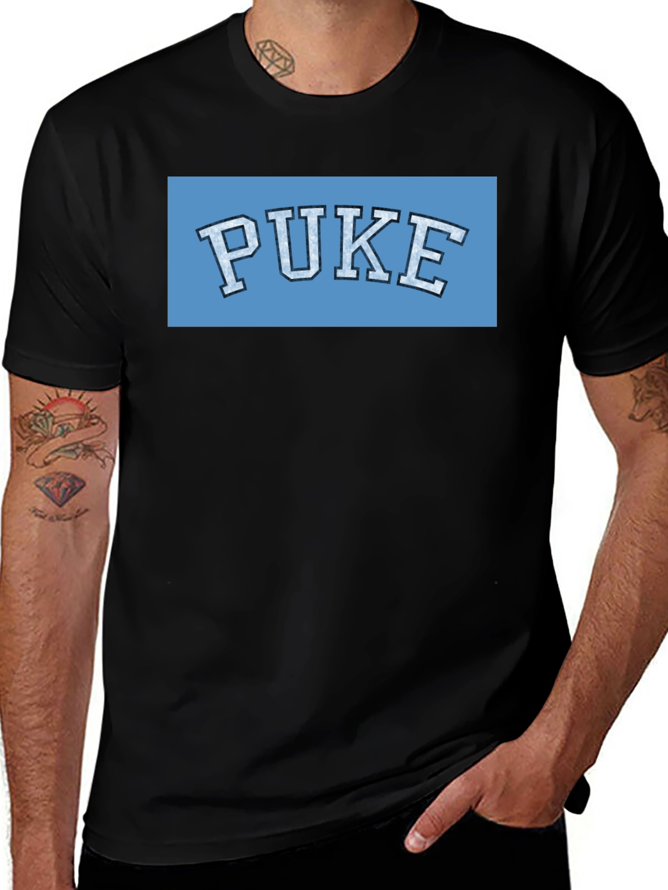 PUKE Graphic T-Shirt - College Humor Tee