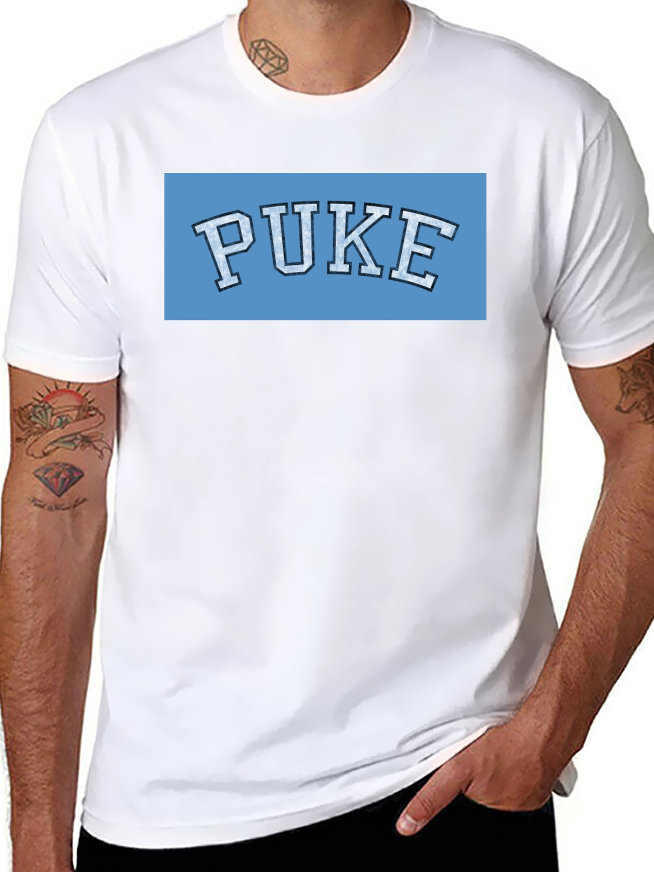 PUKE Graphic T-Shirt - College Humor Tee