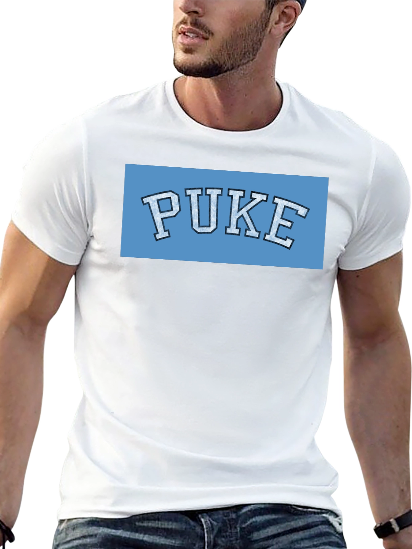 PUKE Graphic T-Shirt - College Humor Tee