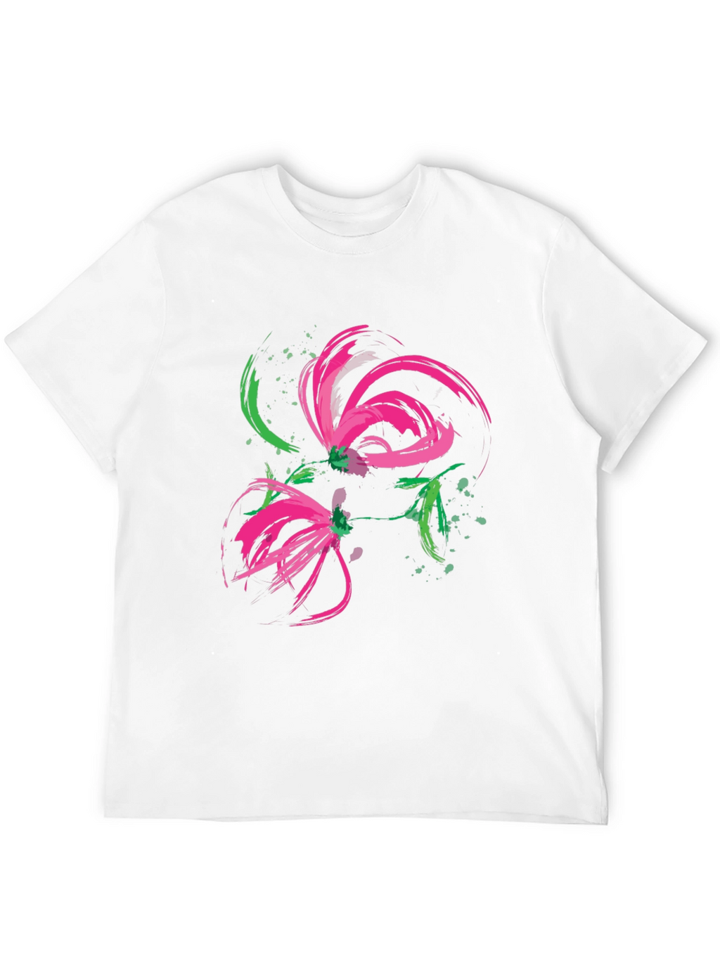 Abstract Floral Brushstroke Tee
