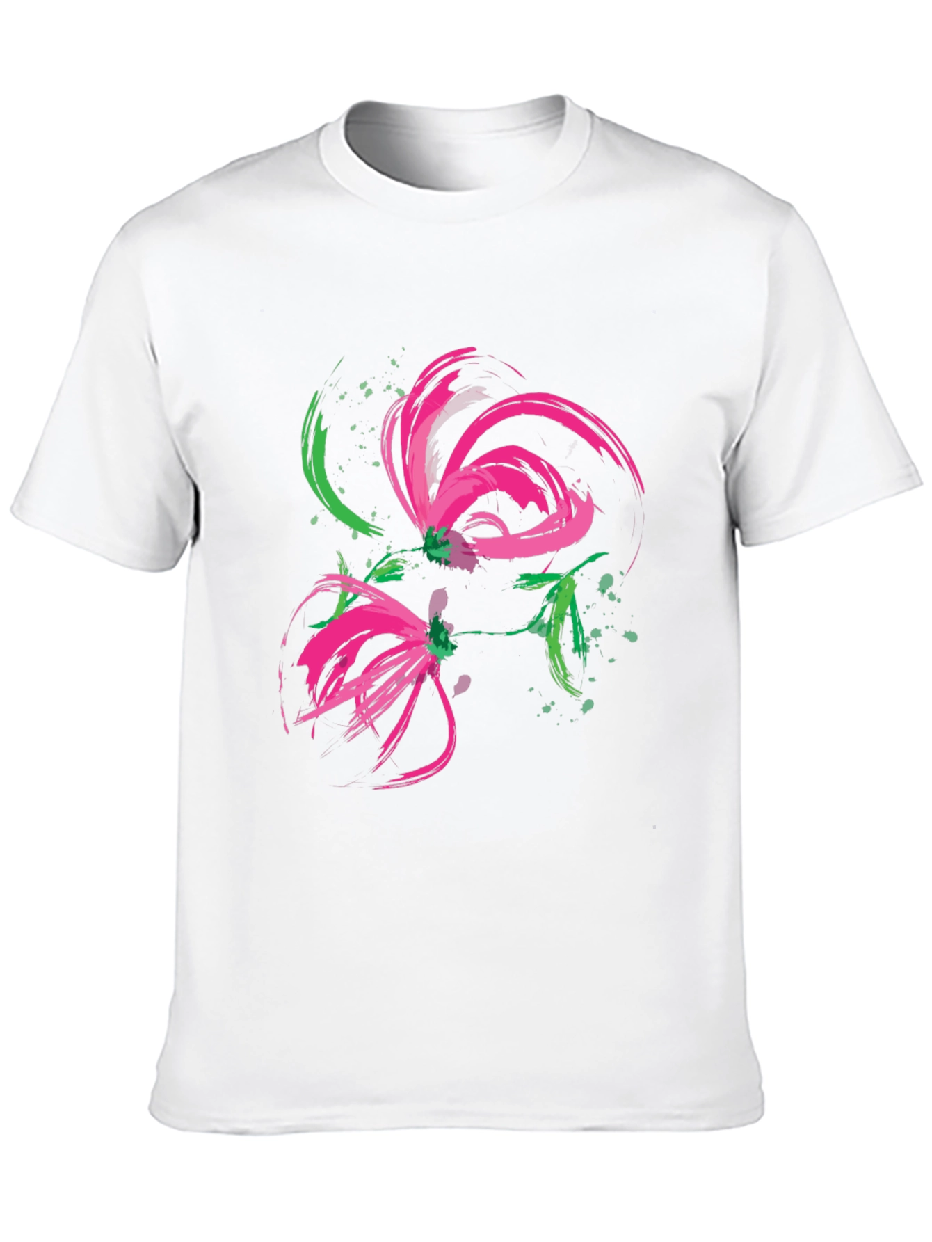 Abstract Floral Brushstroke Tee