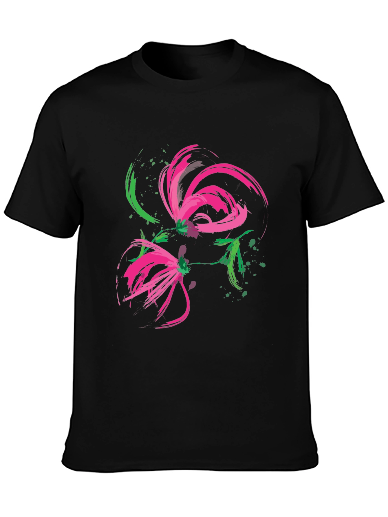 Abstract Floral Brushstroke Tee