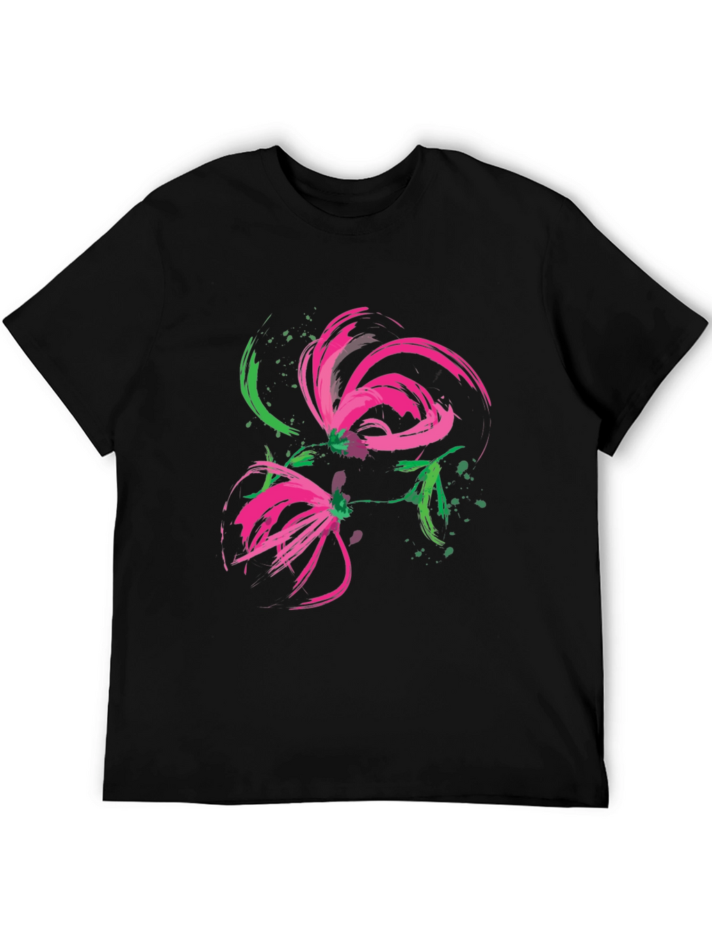 Abstract Floral Brushstroke Tee