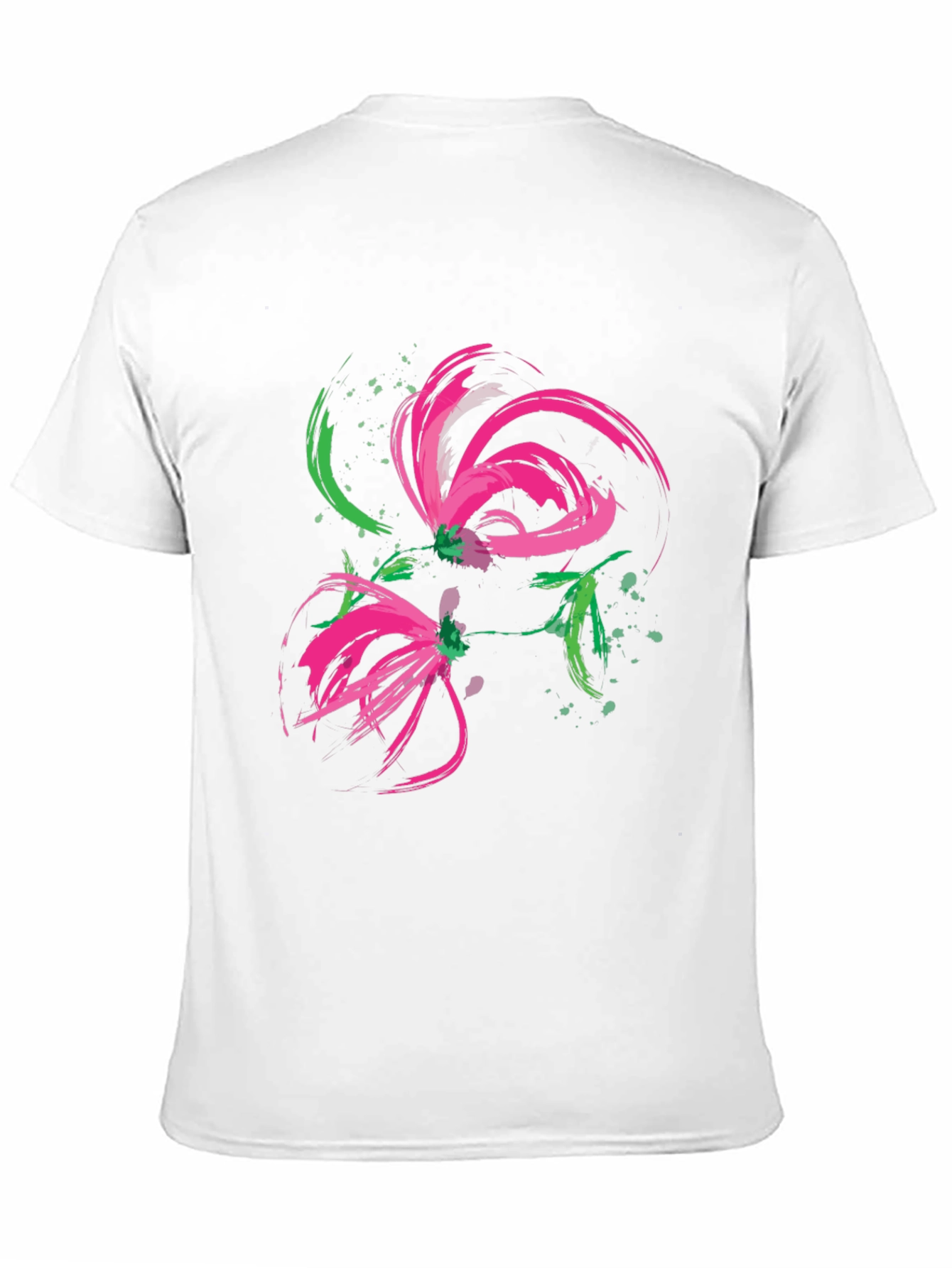 Abstract Floral Brushstroke Tee