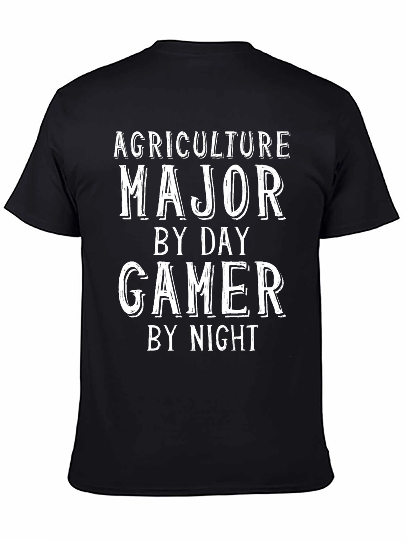 Agriculture Major Gamer By Night Graphic Tee