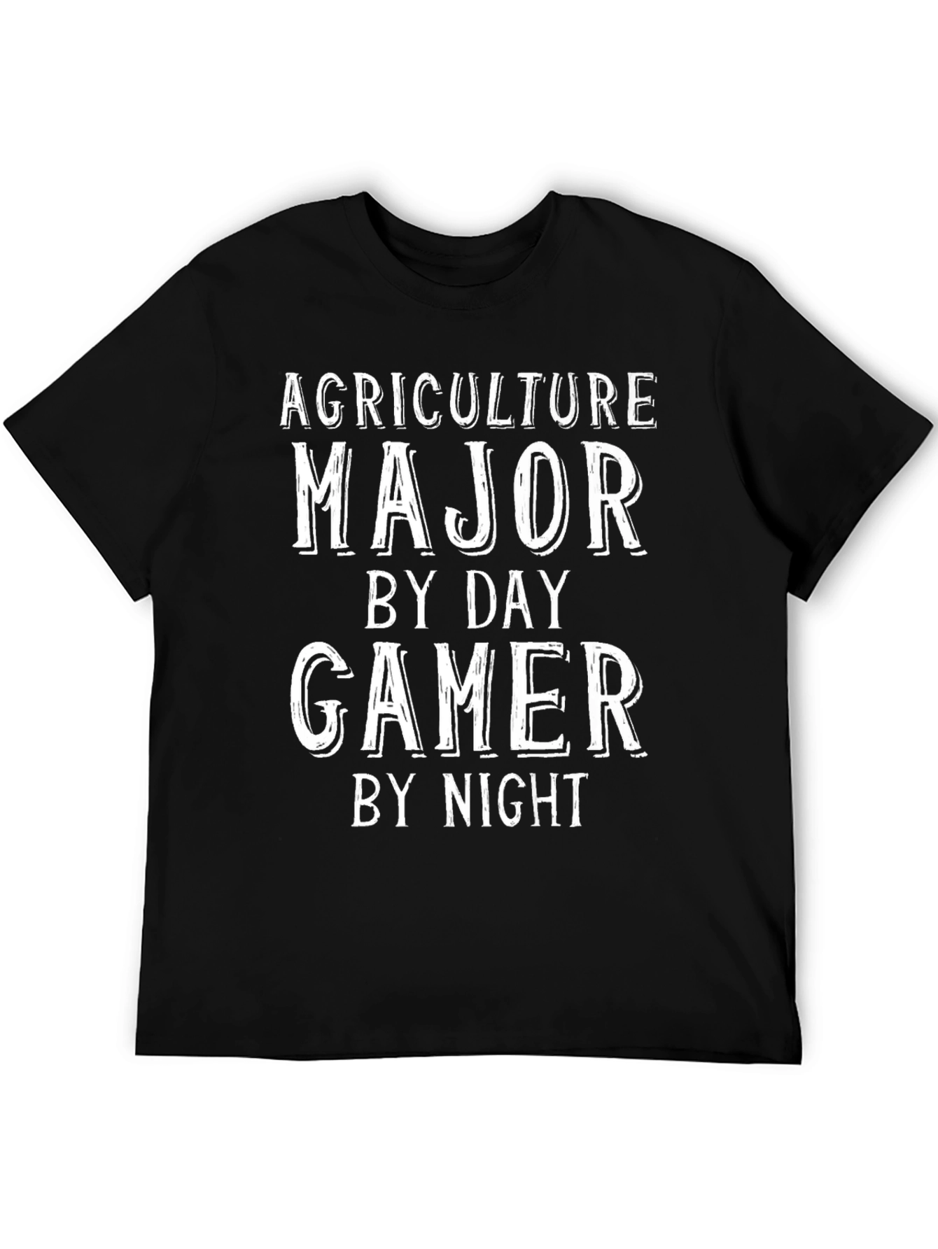 Agriculture Major Gamer By Night Graphic Tee