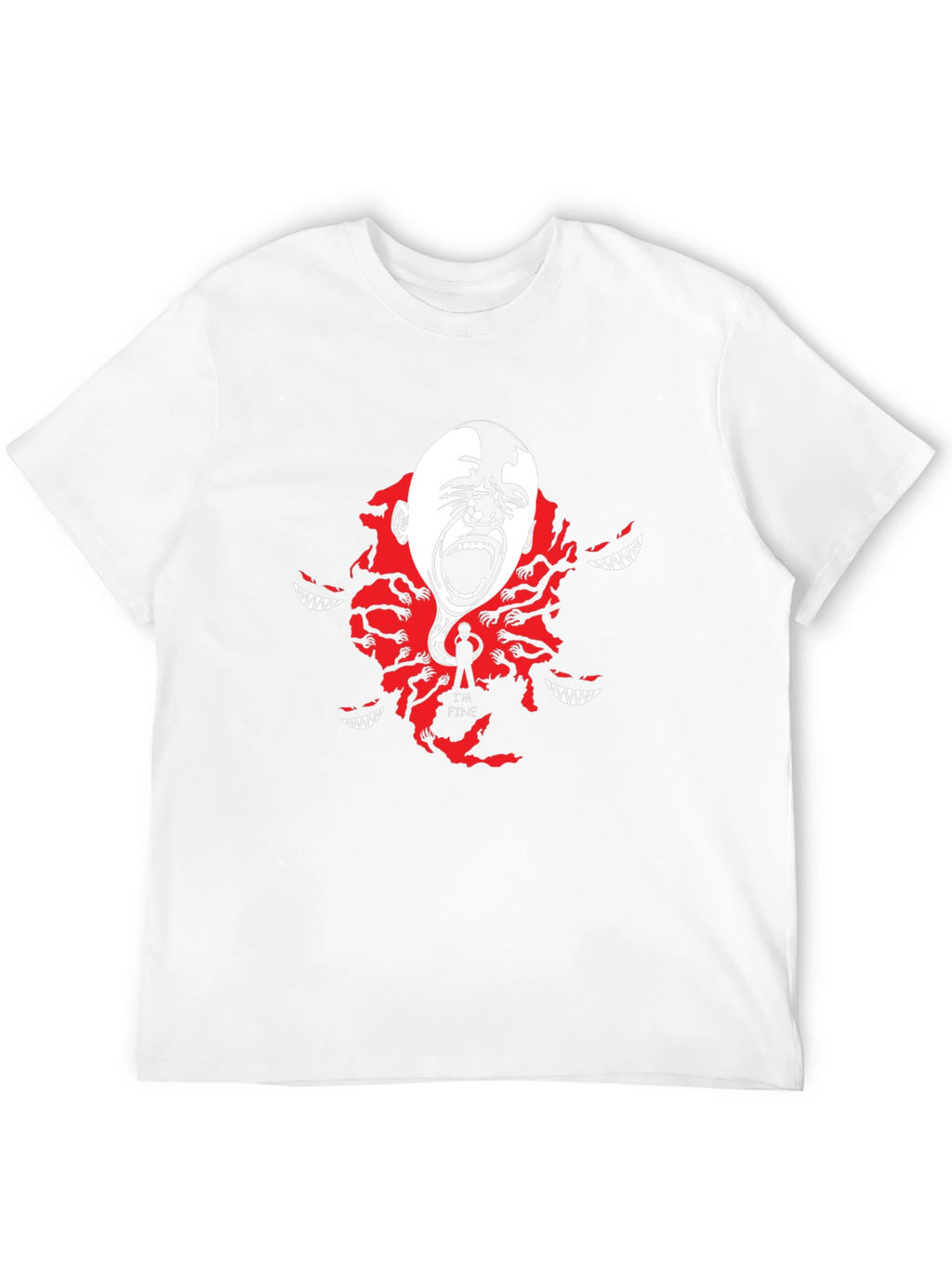 Anxiety Graphic Tee - Im Fine T-Shirt