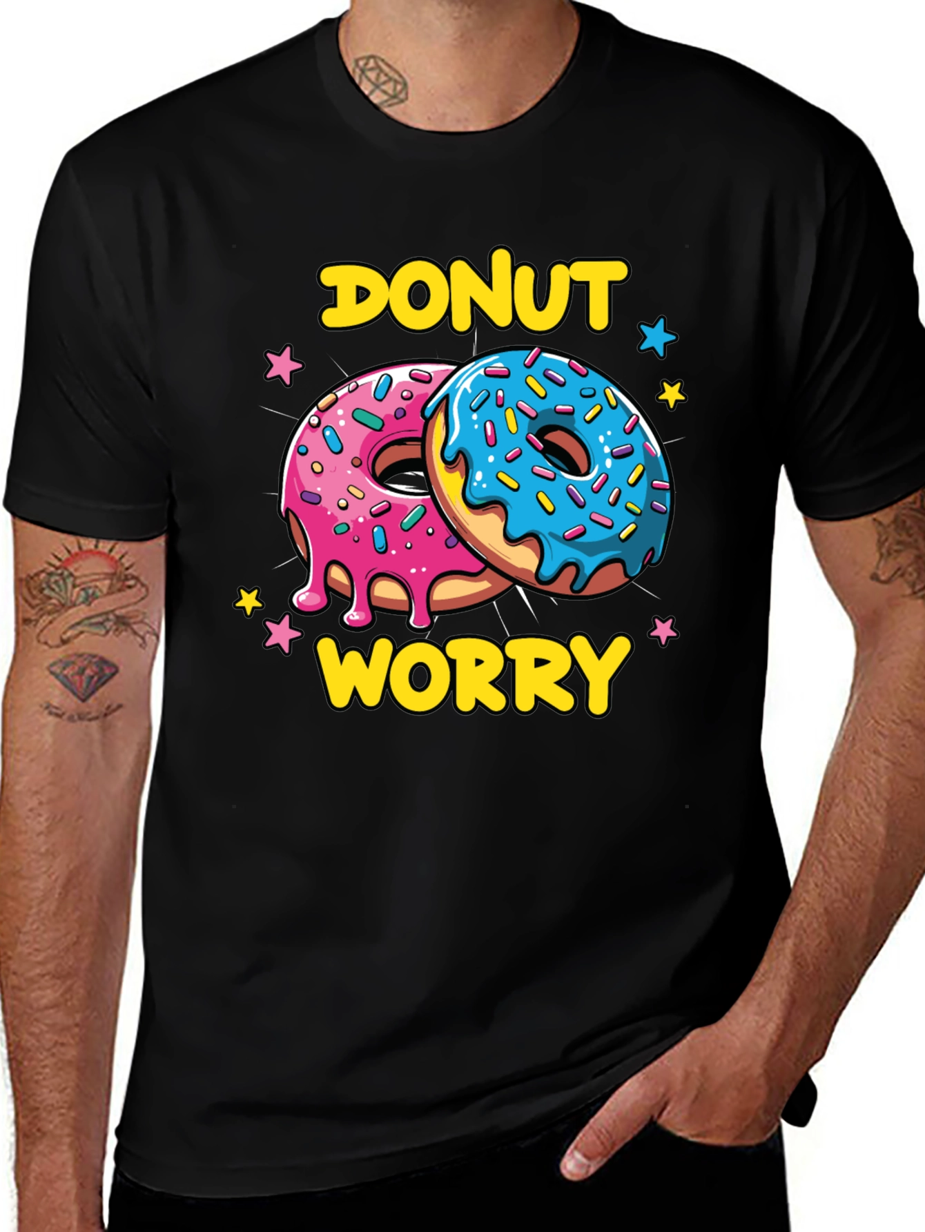 Donut Worry Graphic Tee - Comfort and Style