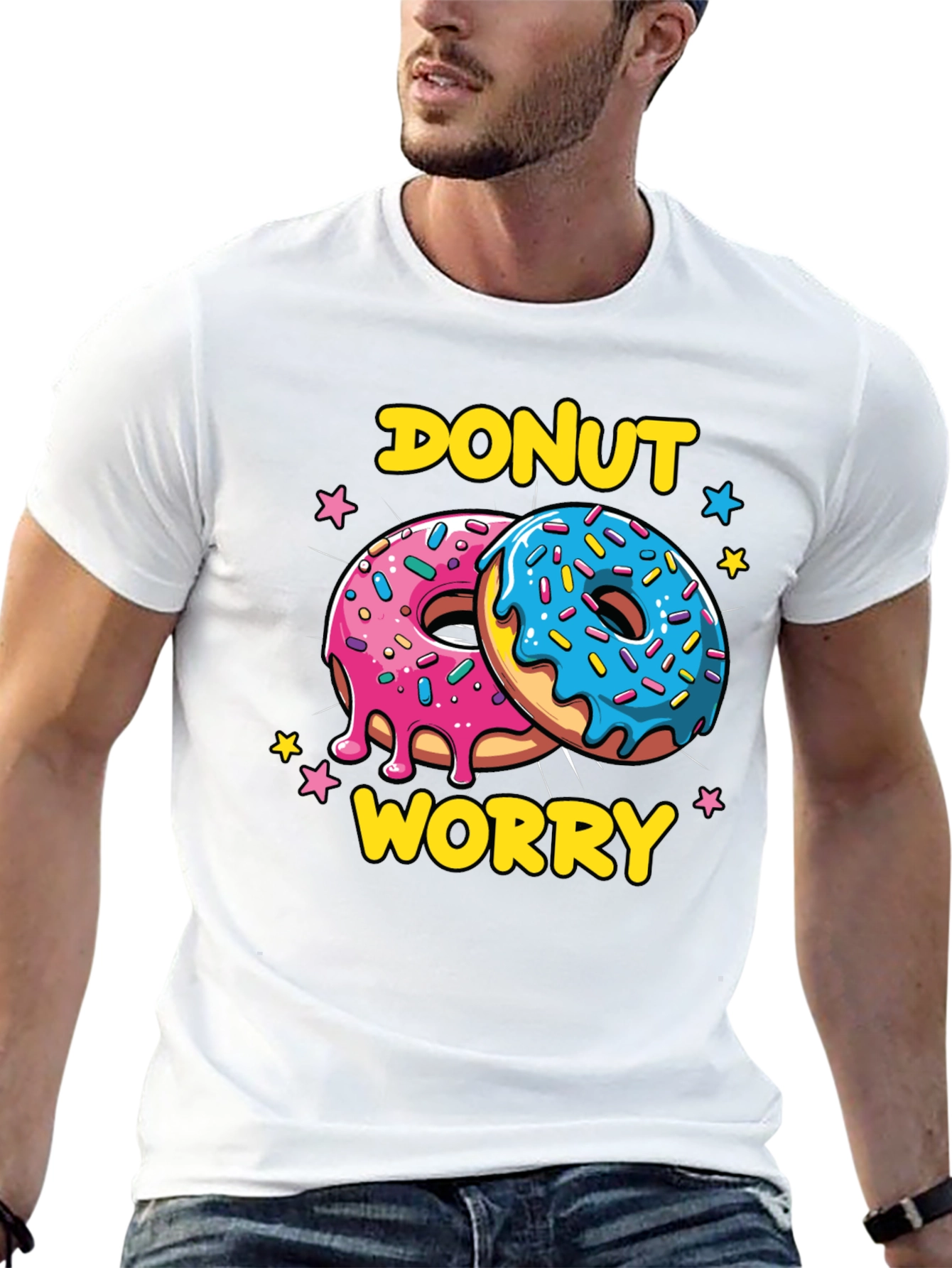 Donut Worry Graphic Tee - Comfort and Style