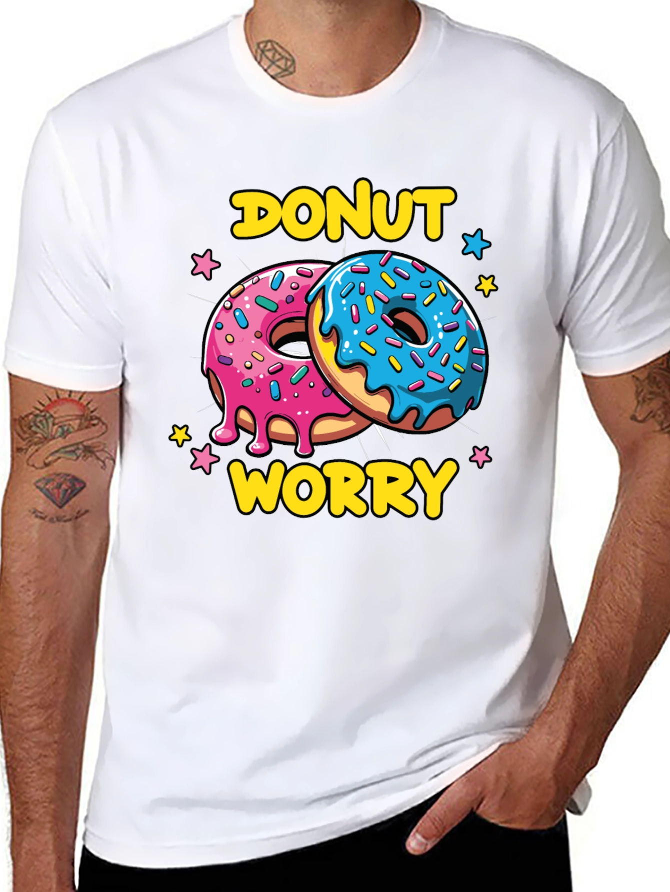 Donut Worry Graphic Tee - Comfort and Style