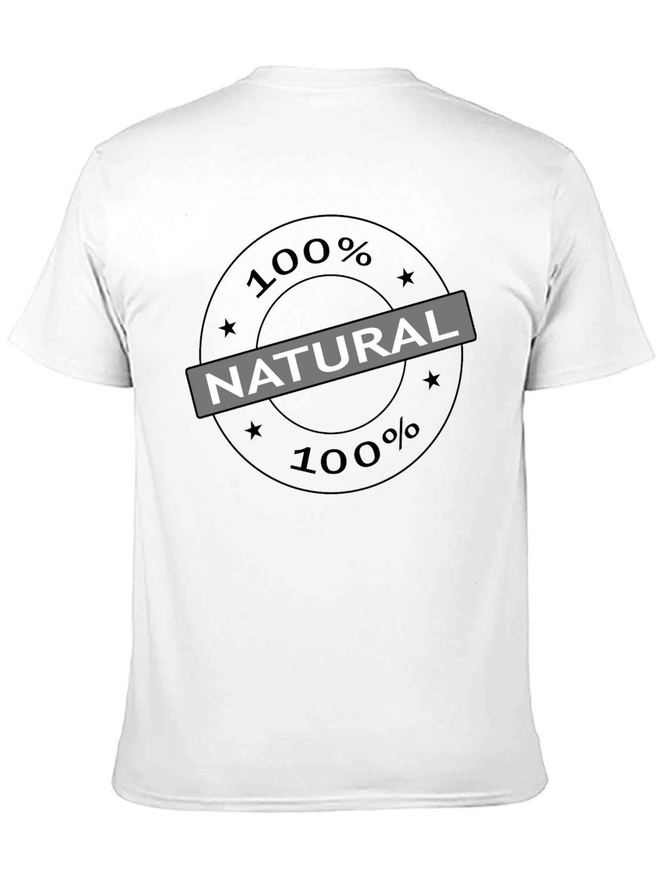 100% Natural Graphic T-Shirt - Casual Comfort