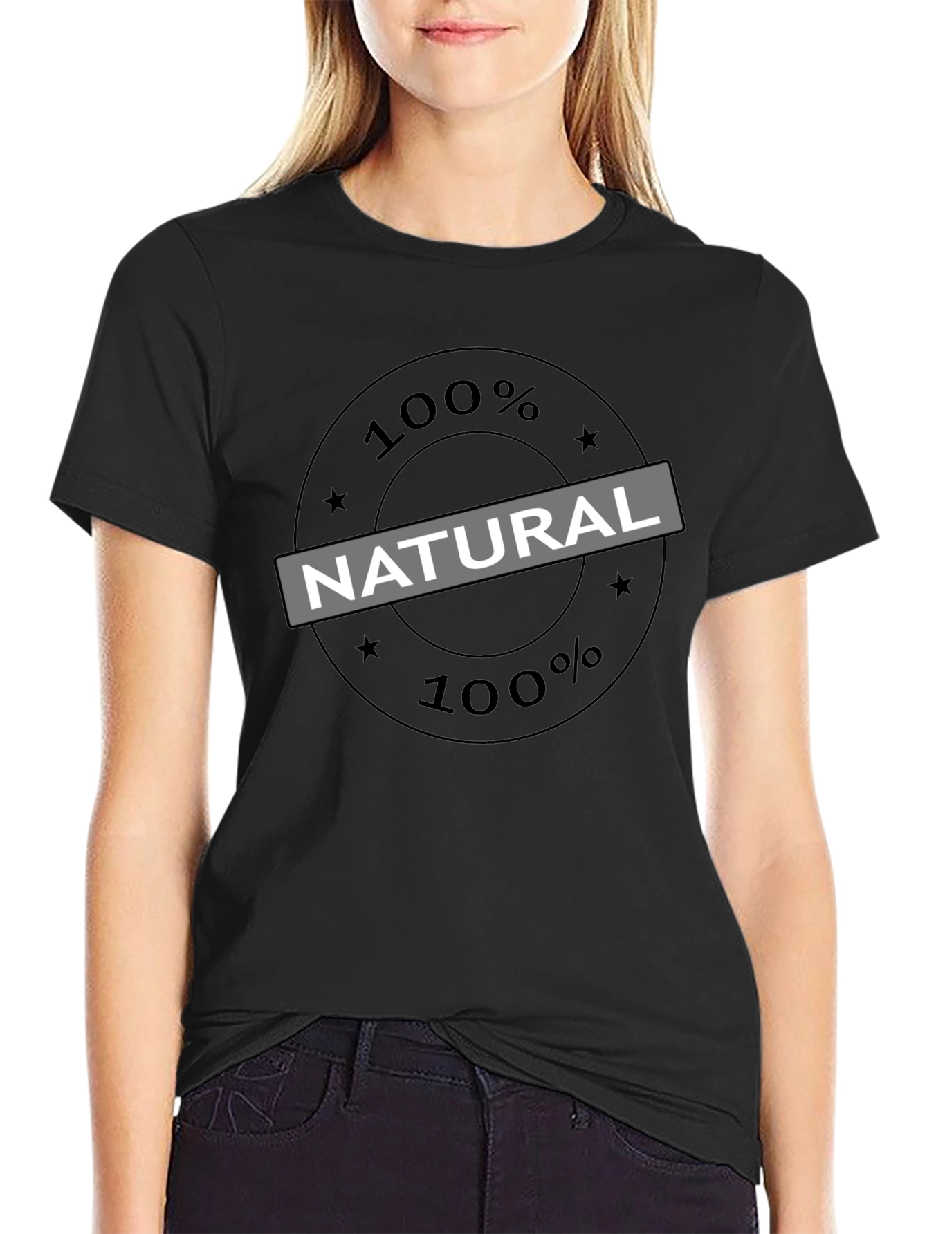 100% Natural Graphic T-Shirt - Casual Comfort