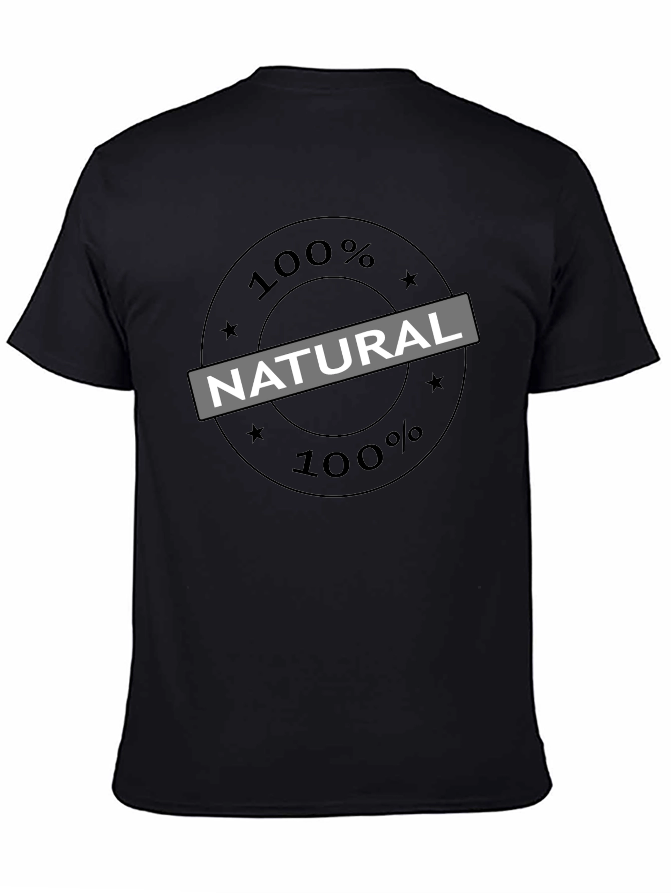 100% Natural Graphic T-Shirt - Casual Comfort