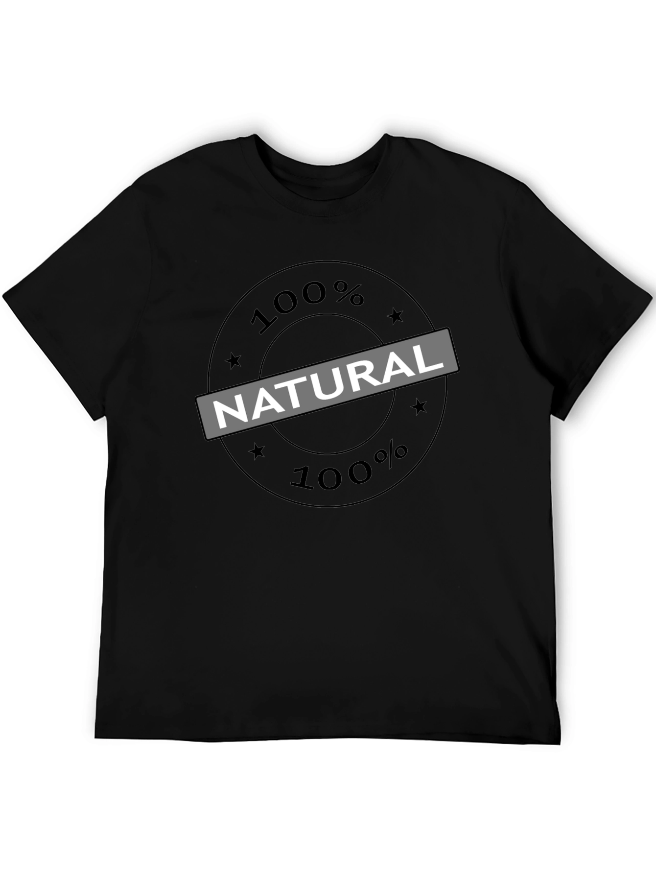 100% Natural Graphic T-Shirt - Casual Comfort