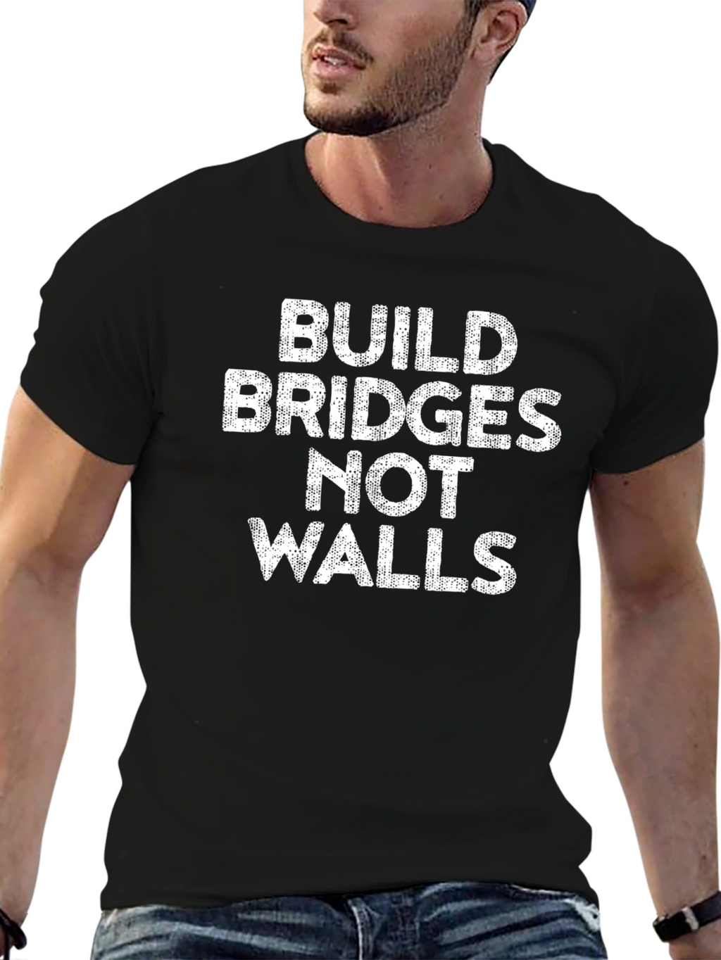Build Bridges Not Walls Graphic Tee