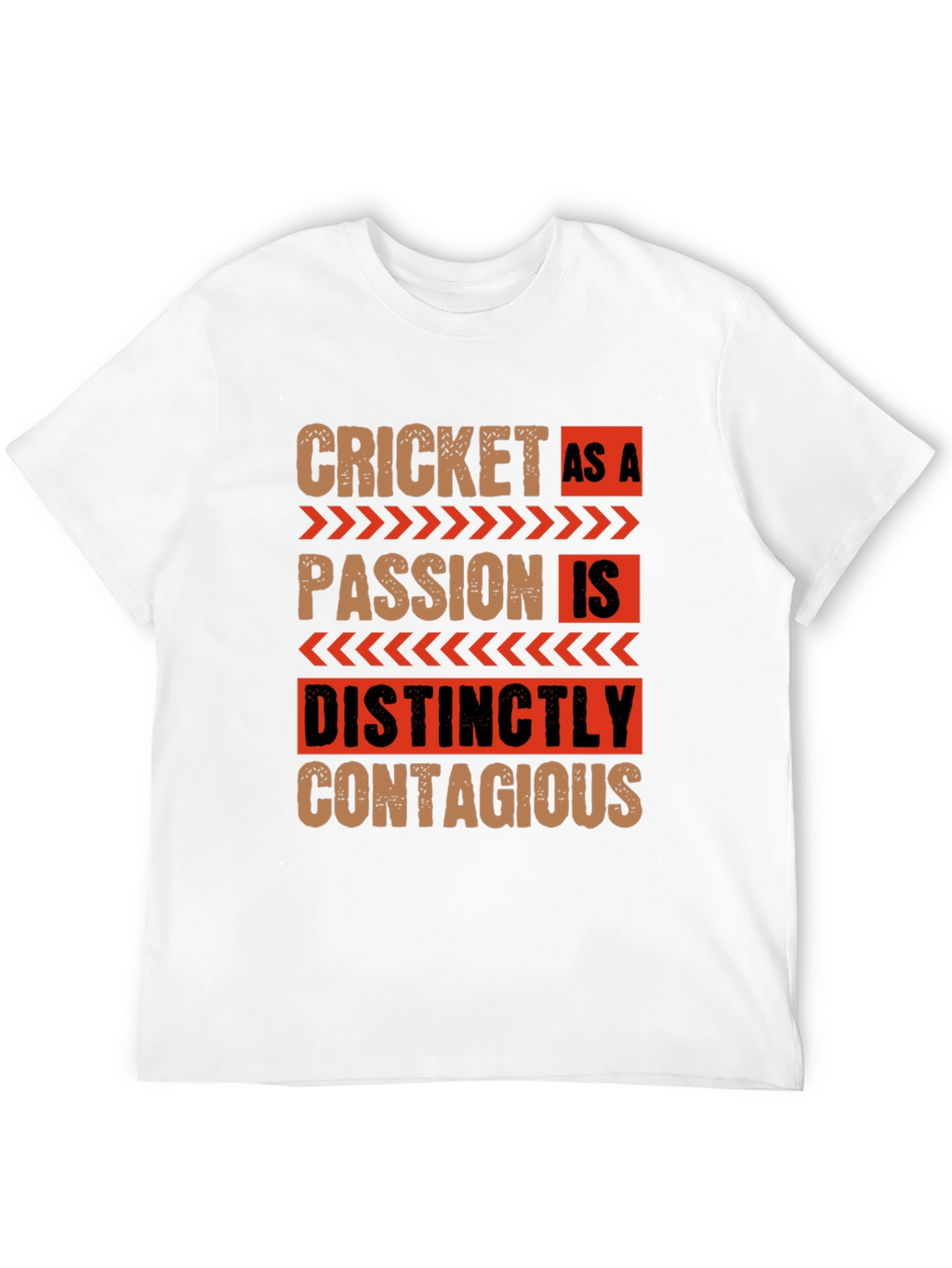 Cricket As A Passion Black Graphic T-Shirt