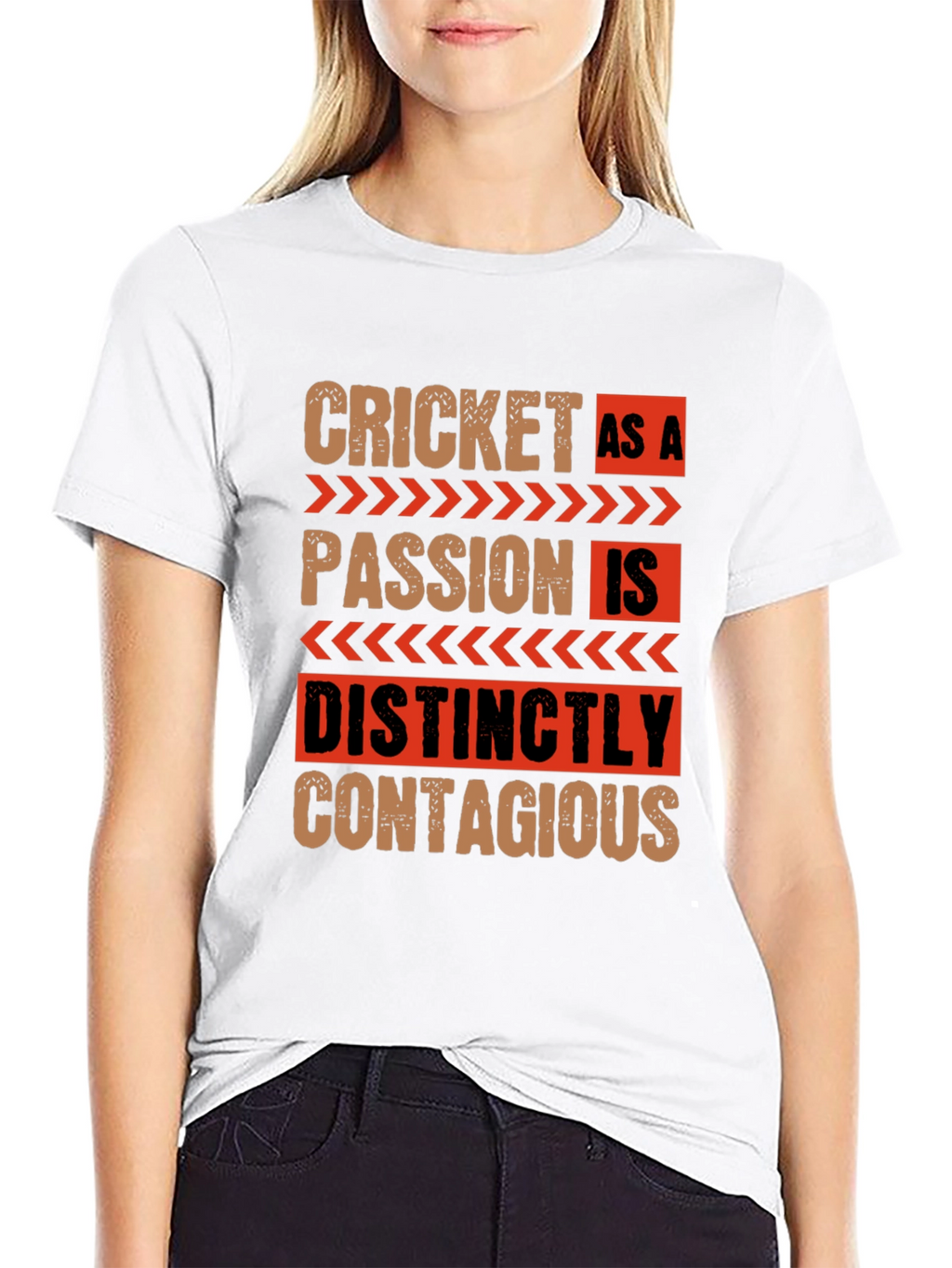 Cricket As A Passion Black Graphic T-Shirt