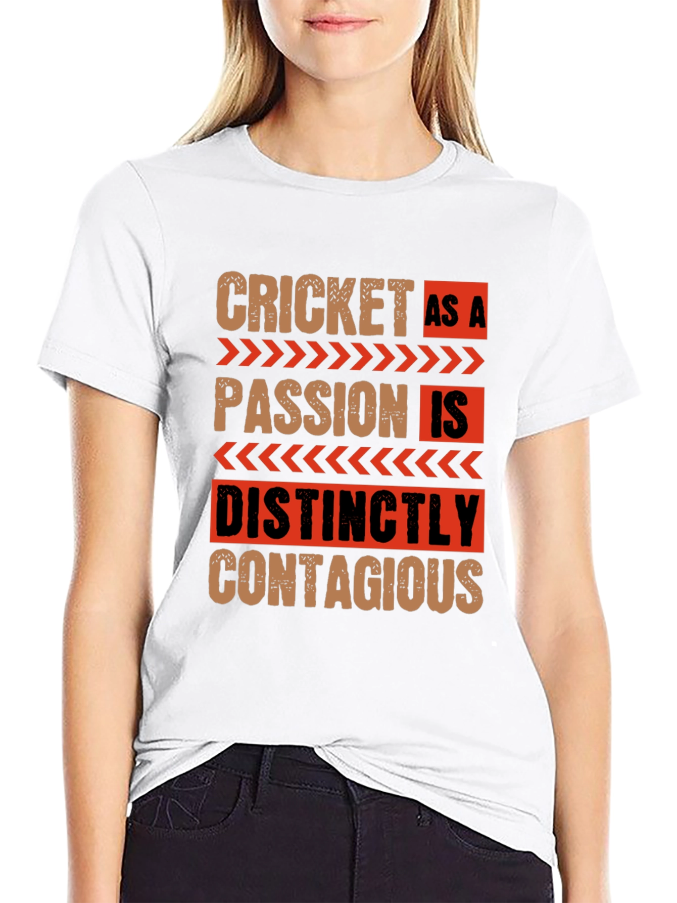 Cricket As A Passion Black Graphic T-Shirt