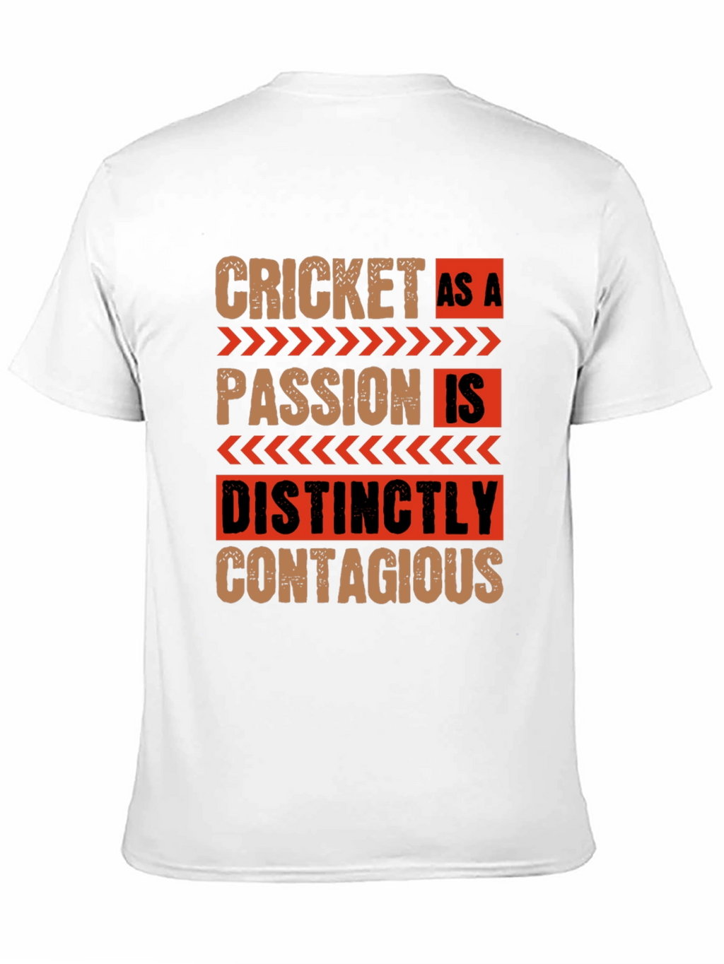 Cricket As A Passion Black Graphic T-Shirt