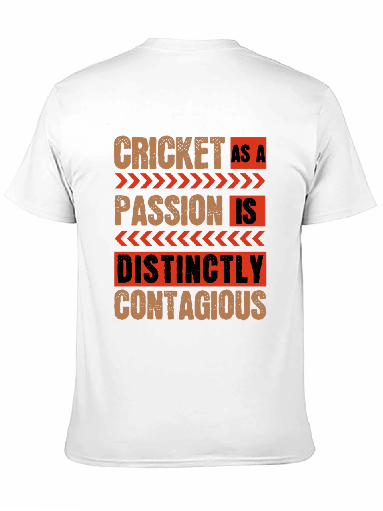 Cricket As A Passion Black Graphic T-Shirt