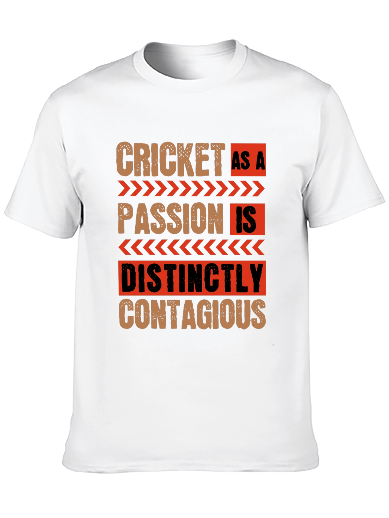 Cricket As A Passion Black Graphic T-Shirt
