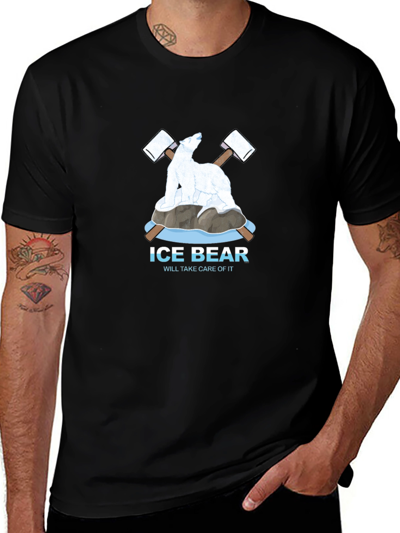 Ice Bear Graphic Tee - Will Take Care Of It