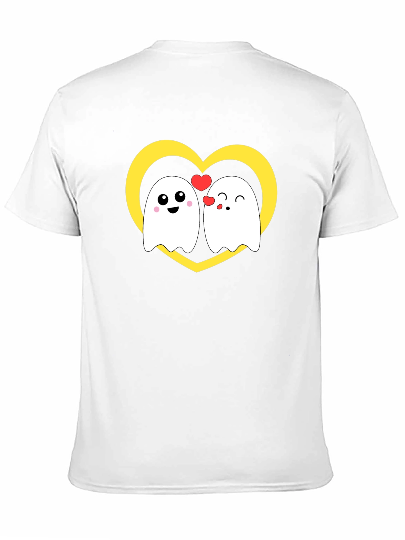 Cute Ghost Love T-Shirt - Heart Graphic Tee