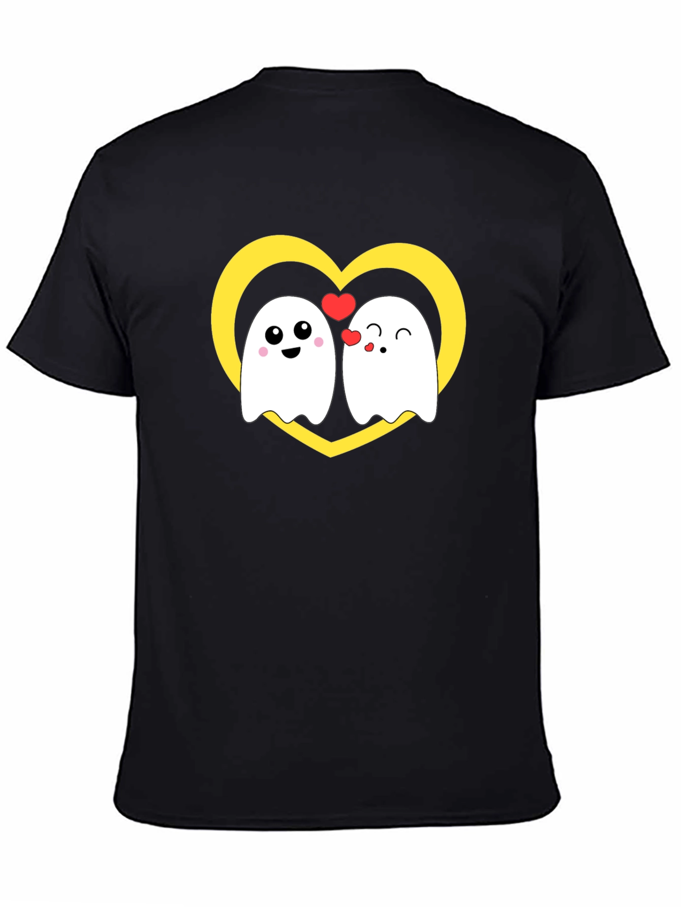 Cute Ghost Love T-Shirt - Heart Graphic Tee