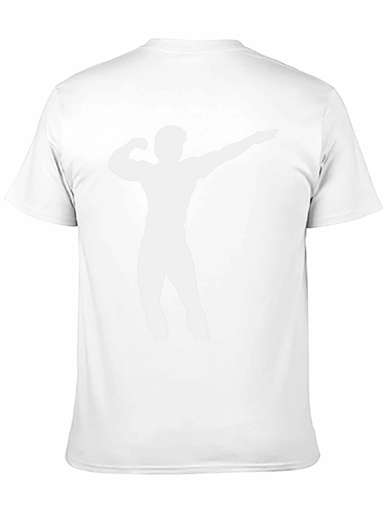 Bodybuilder Silhouette Black T-Shirt