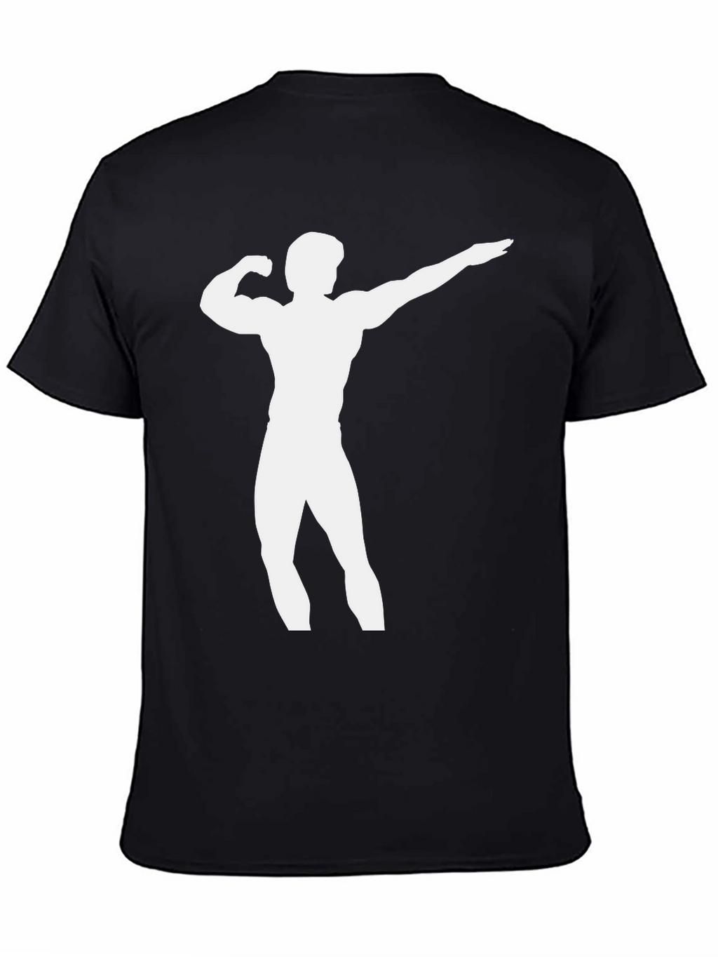 Bodybuilder Silhouette Black T-Shirt