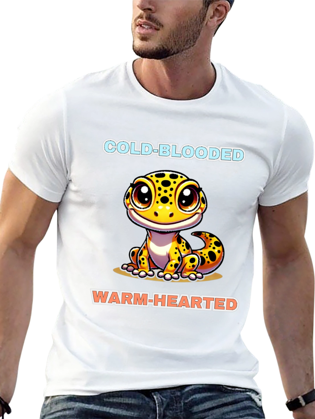 Cold-Blooded Warm-Hearted Lizard Graphic Tee