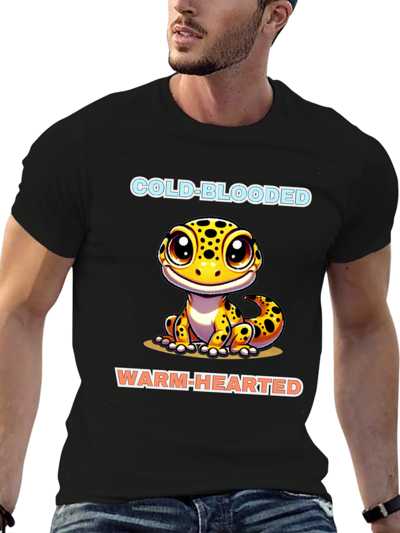 Cold-Blooded Warm-Hearted Lizard Graphic Tee