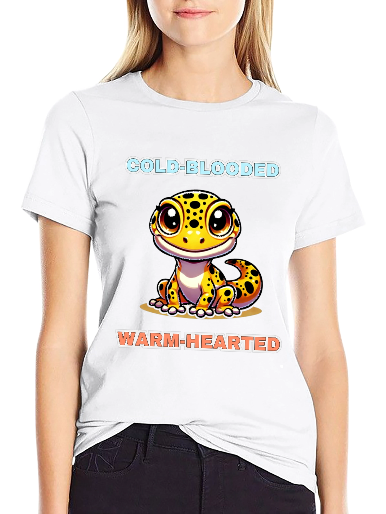 Cold-Blooded Warm-Hearted Lizard Graphic Tee