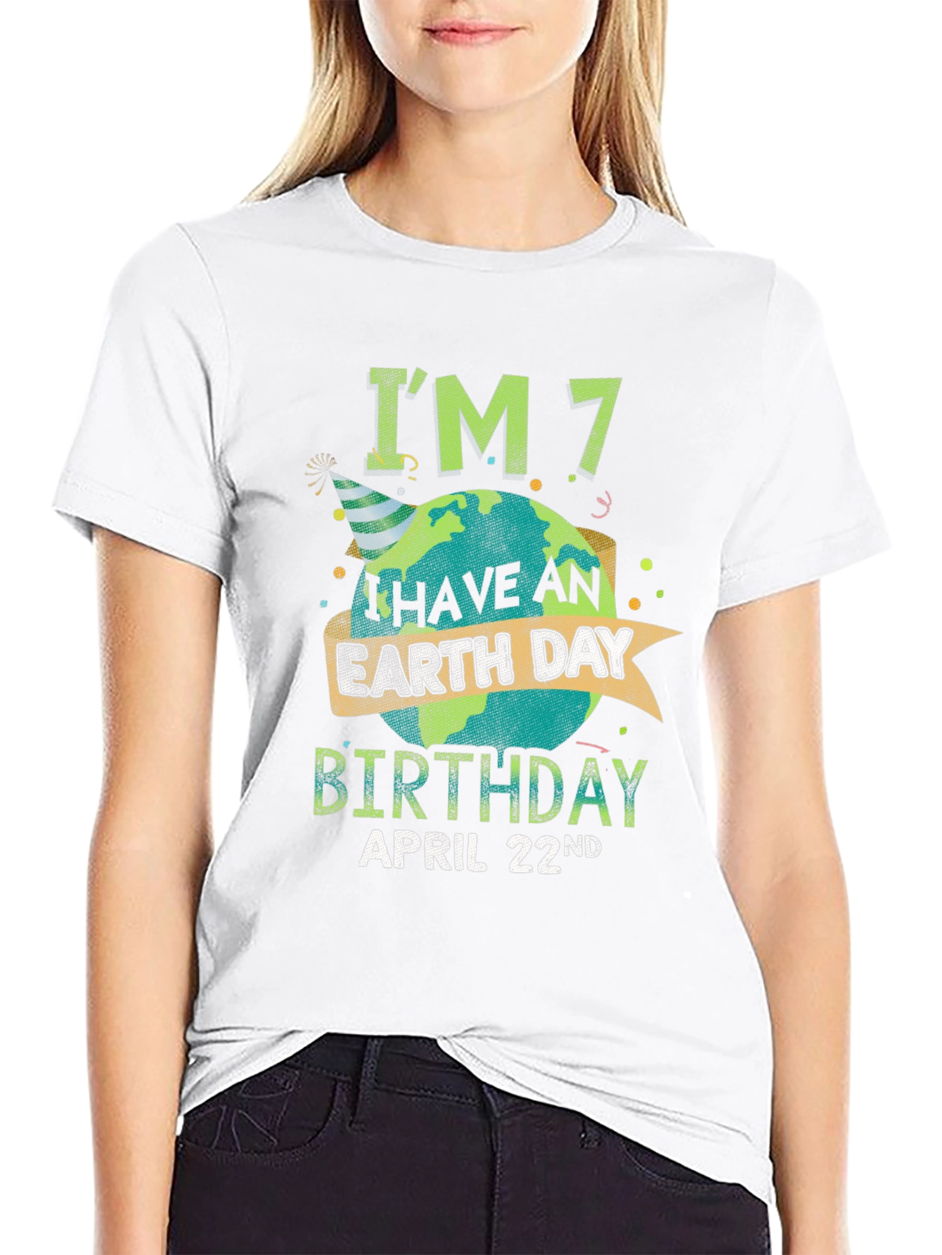 Earth Day Birthday T-Shirt - April 22nd - Im 7
