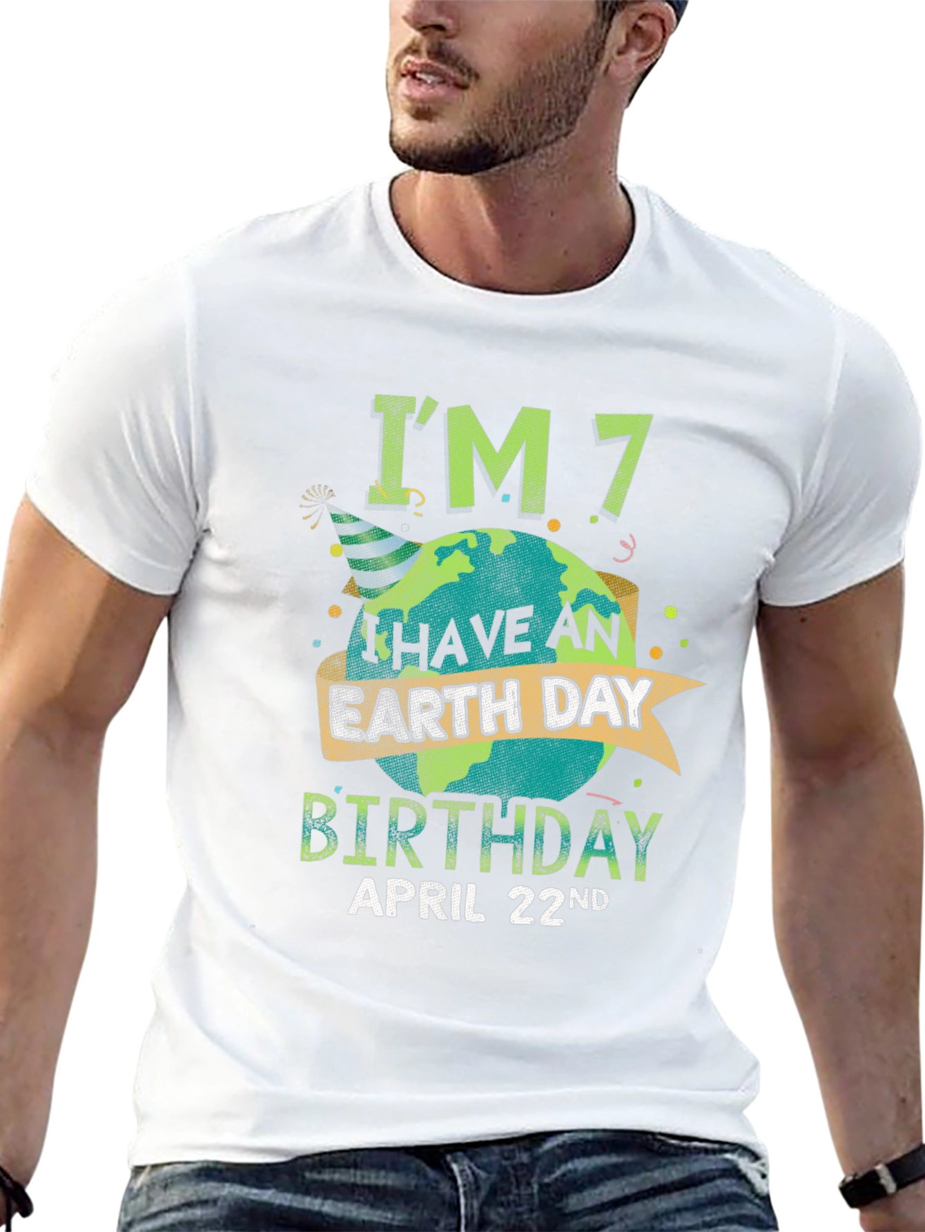 Earth Day Birthday T-Shirt - April 22nd - Im 7
