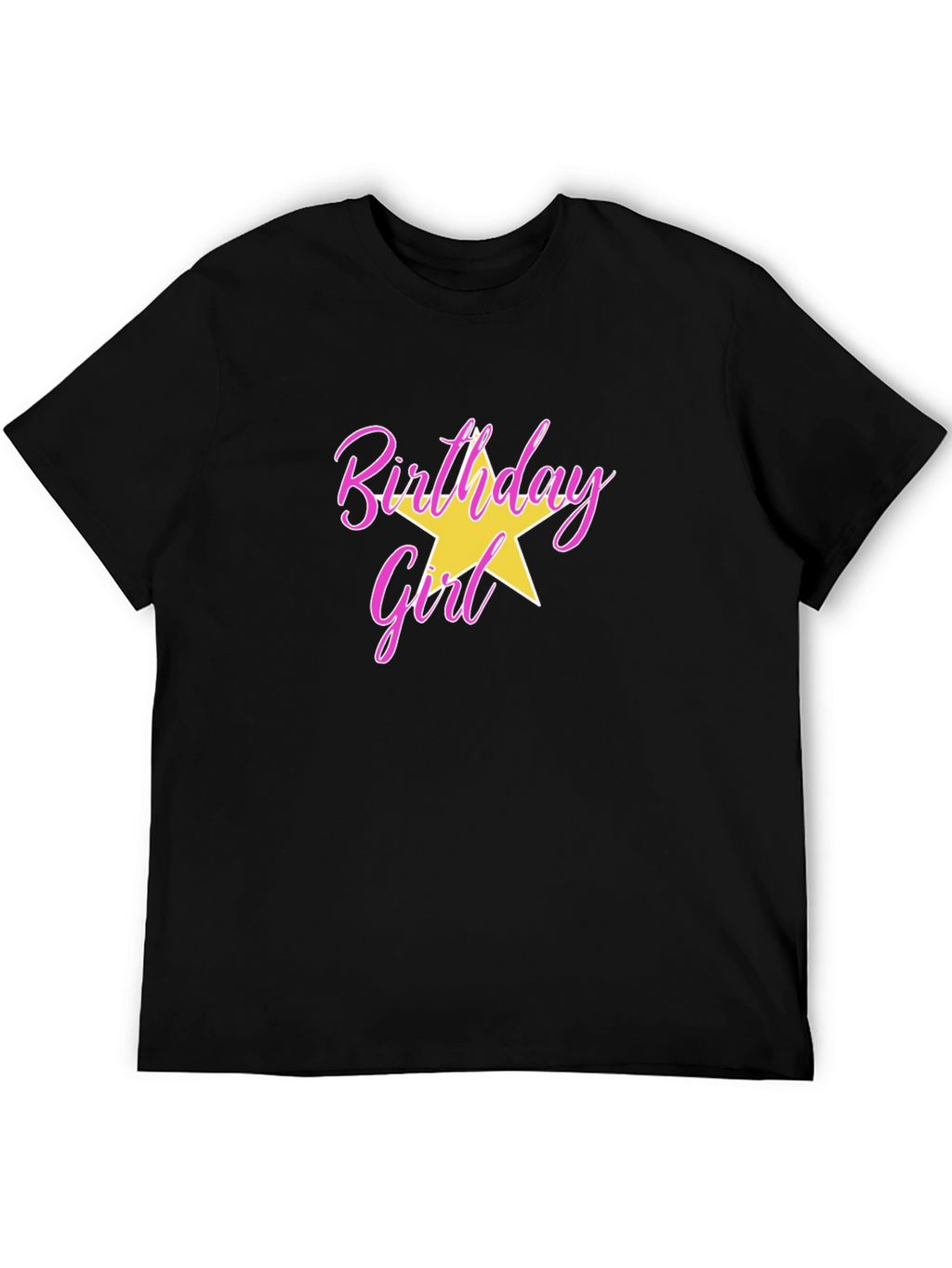 Birthday Girl T-Shirt with Star Graphic