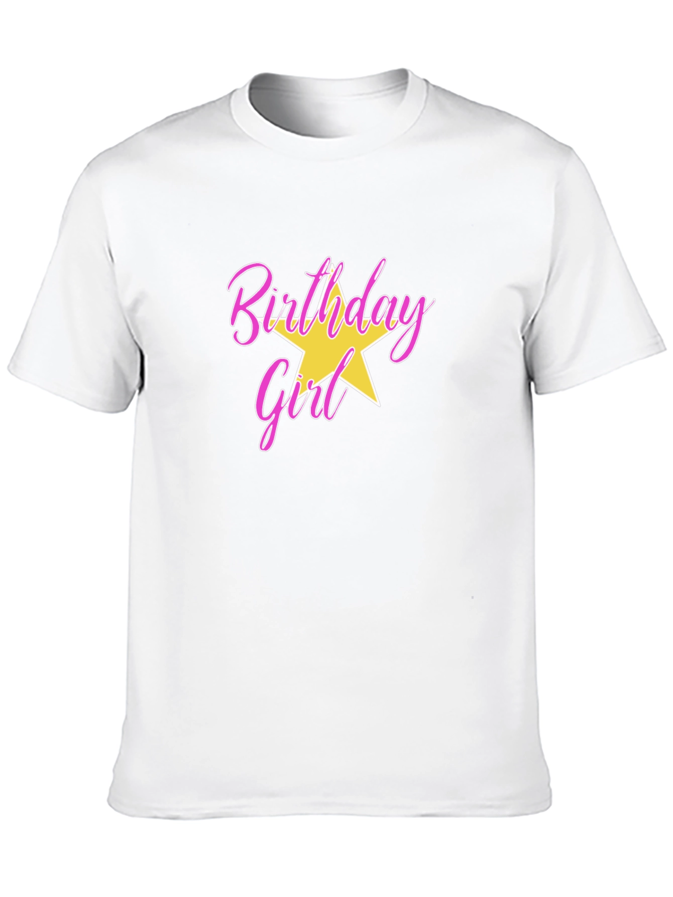 Birthday Girl T-Shirt with Star Graphic