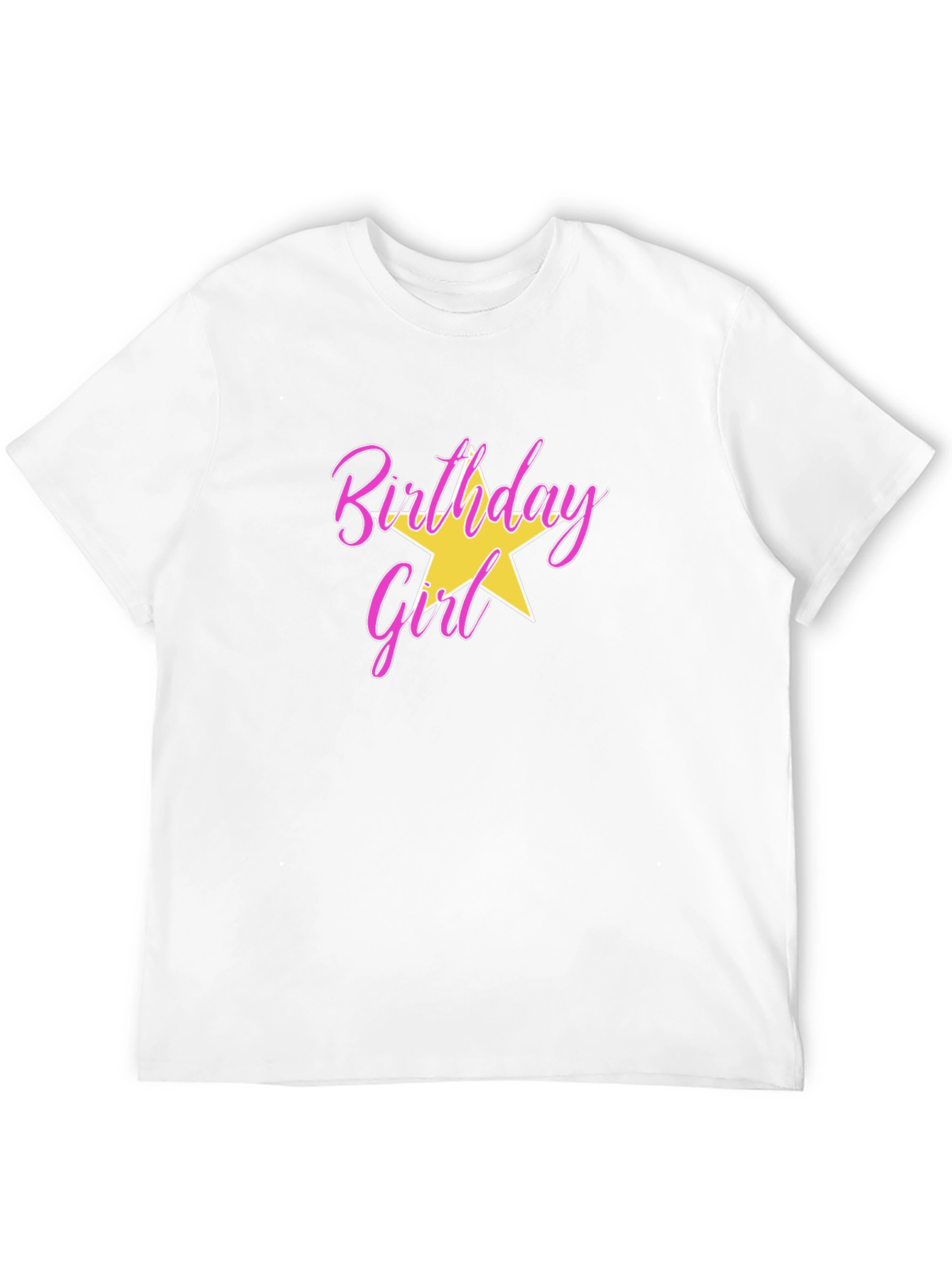 Birthday Girl T-Shirt with Star Graphic