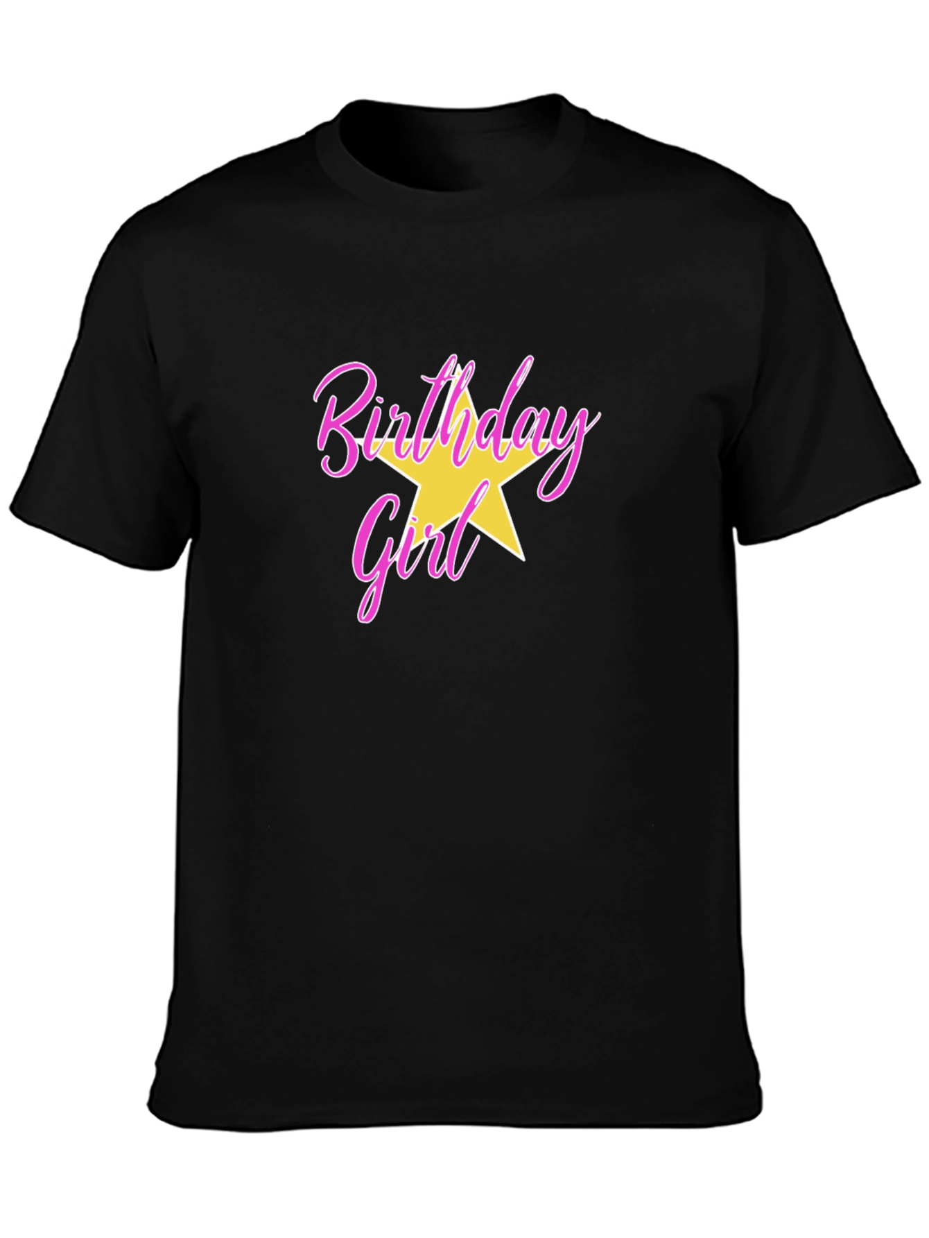 Birthday Girl T-Shirt with Star Graphic